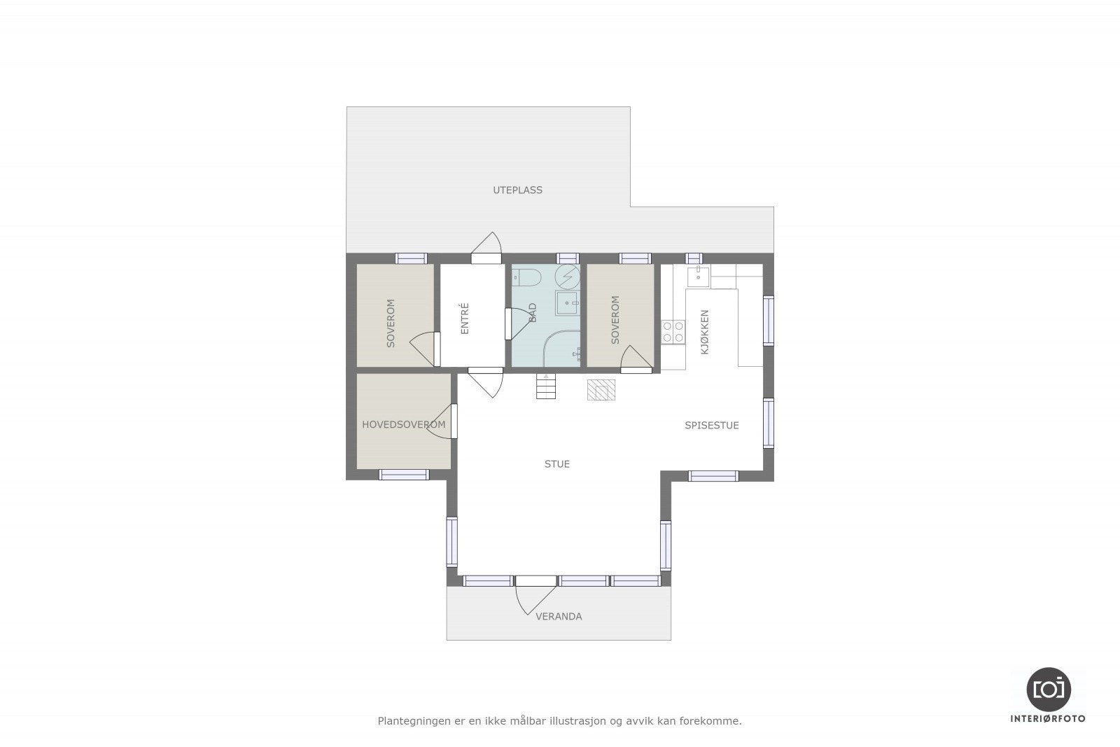 Planskisse Galleribilde