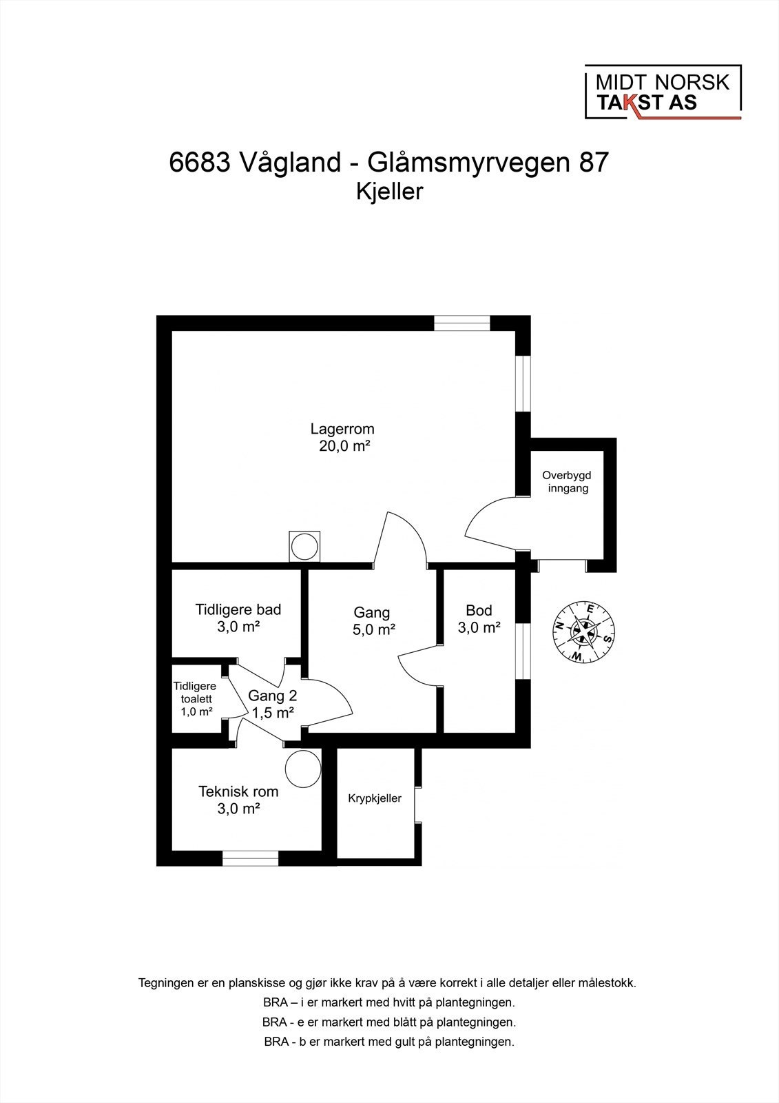 Plantegning kjeller Galleribilde