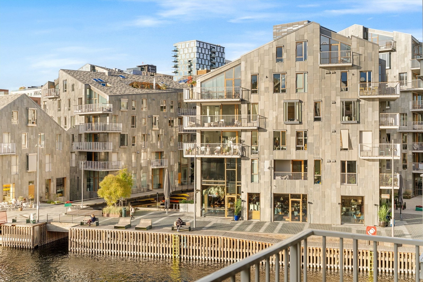 Utsikt fra balkongen Galleribilde