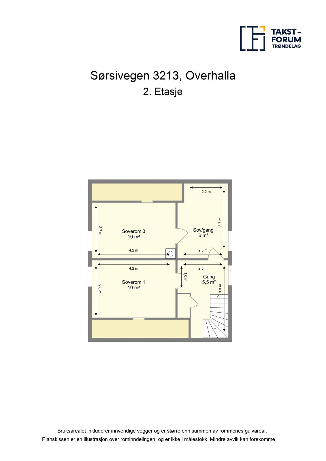 Planskisse 2.etasje Galleribilde