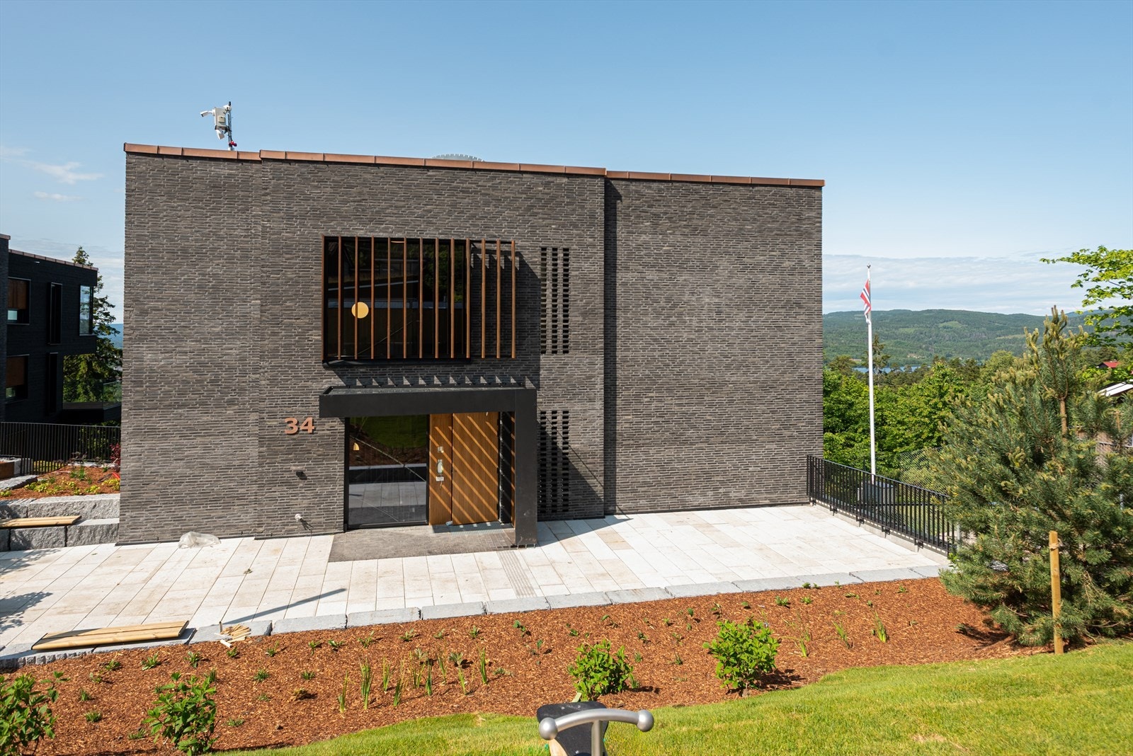 Innbydende felles inngangsparti Galleribilde