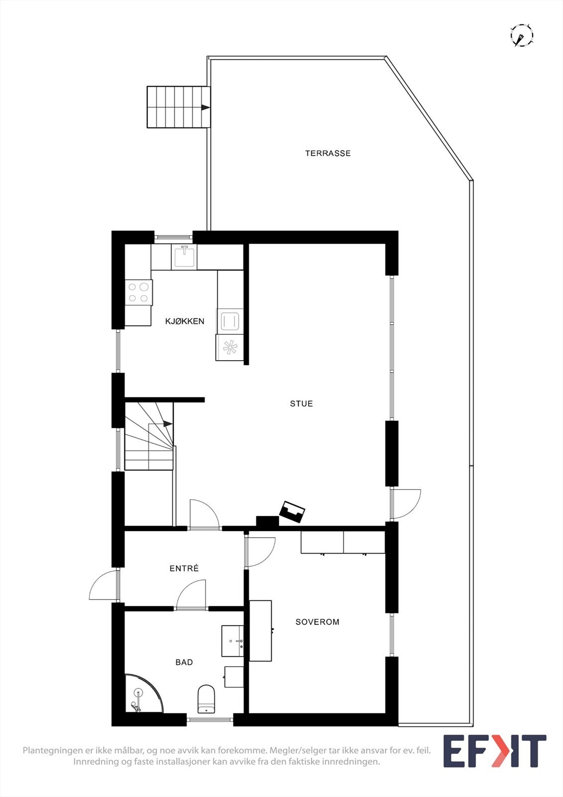 Plantegninger 1. etasje Galleribilde