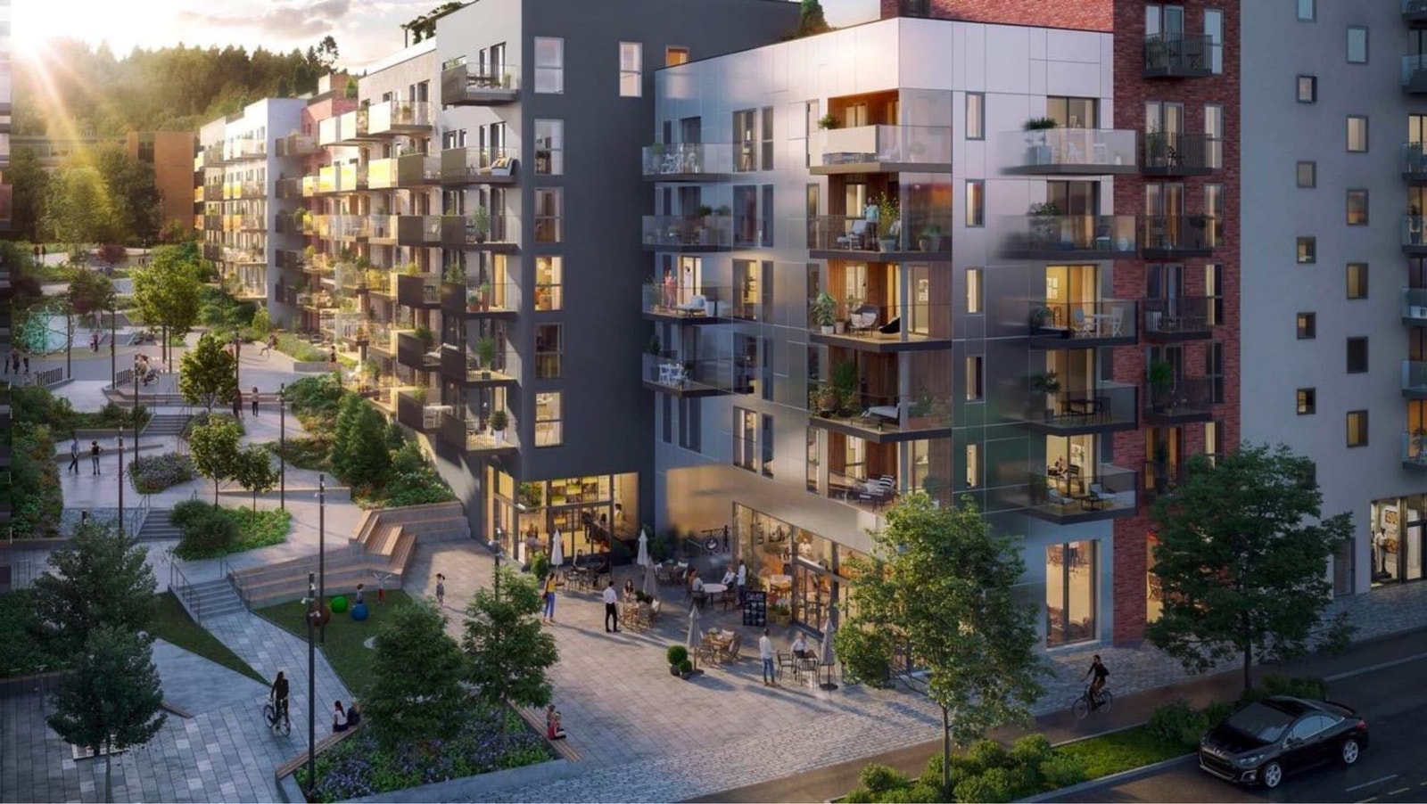 Frysjaparken torg Galleribilde