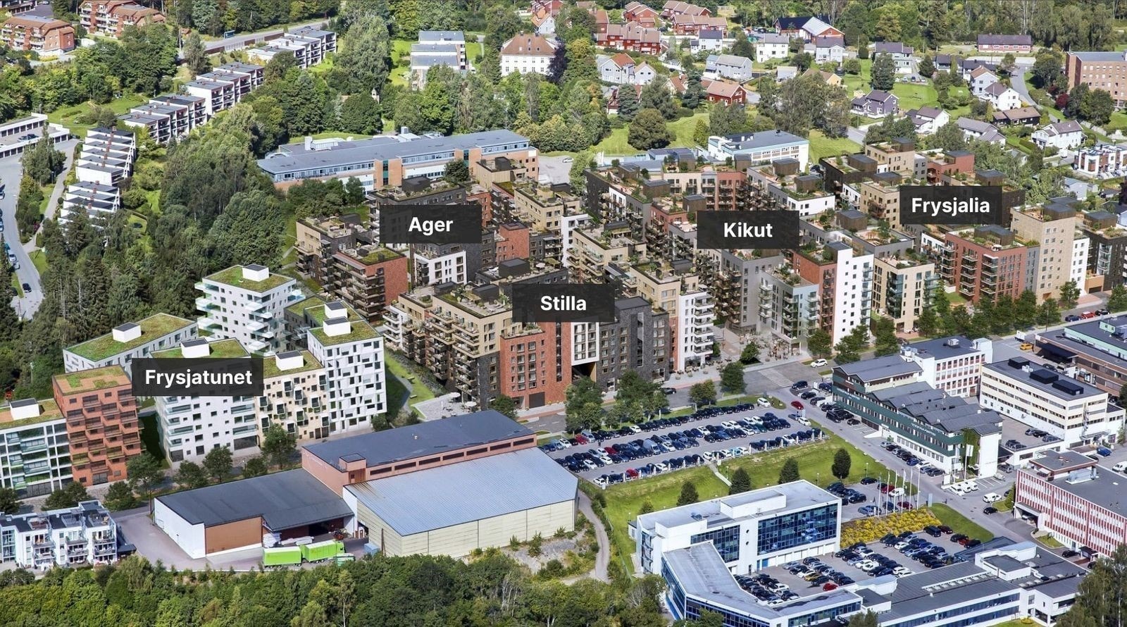 Nærsenter beliggende i bygg Stilla. (Foto: Livet på Frysja) Galleribilde