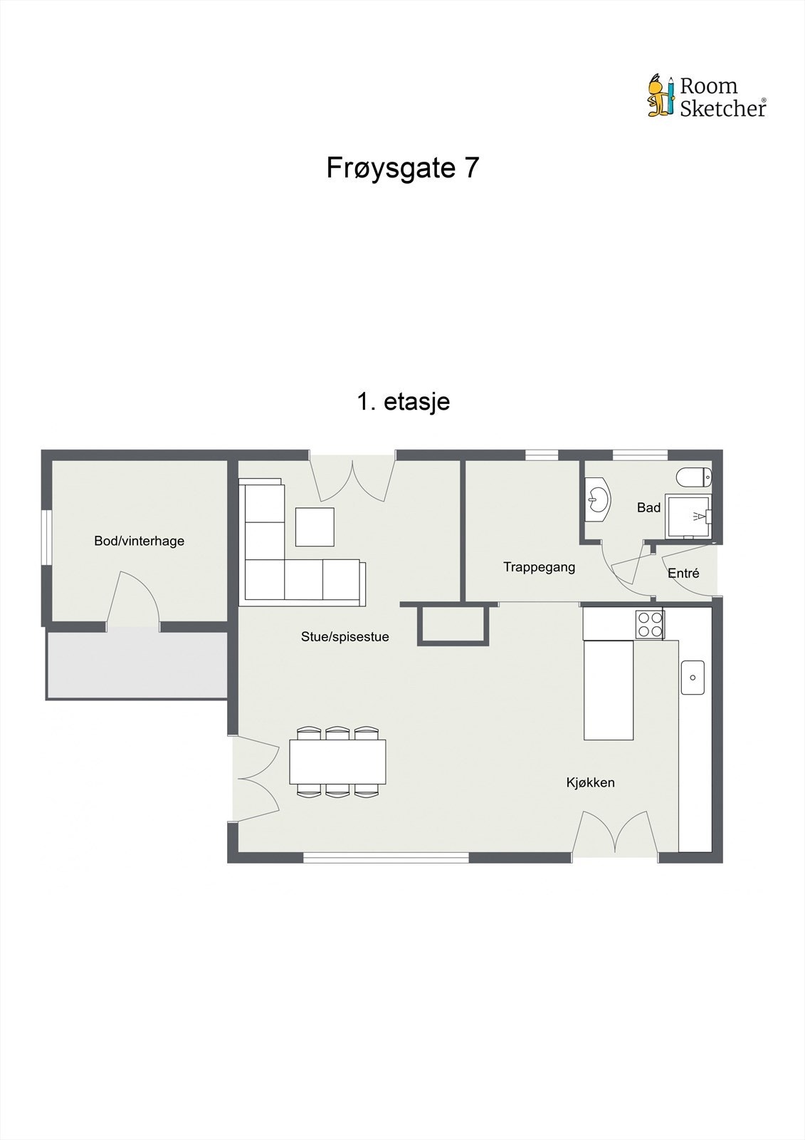 Plantegninger - 1. etasje Galleribilde