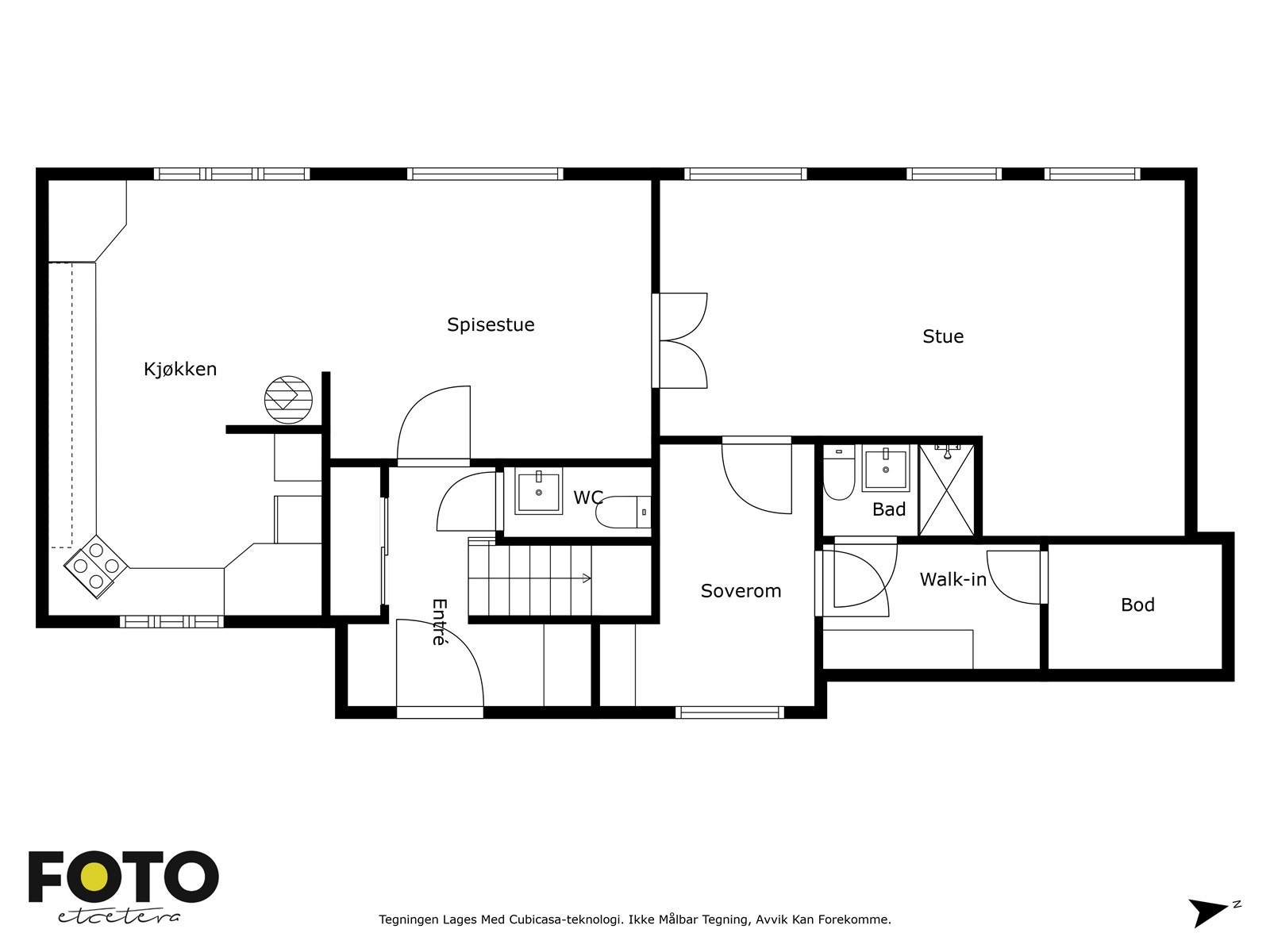 Plantegning 1. etasje Galleribilde