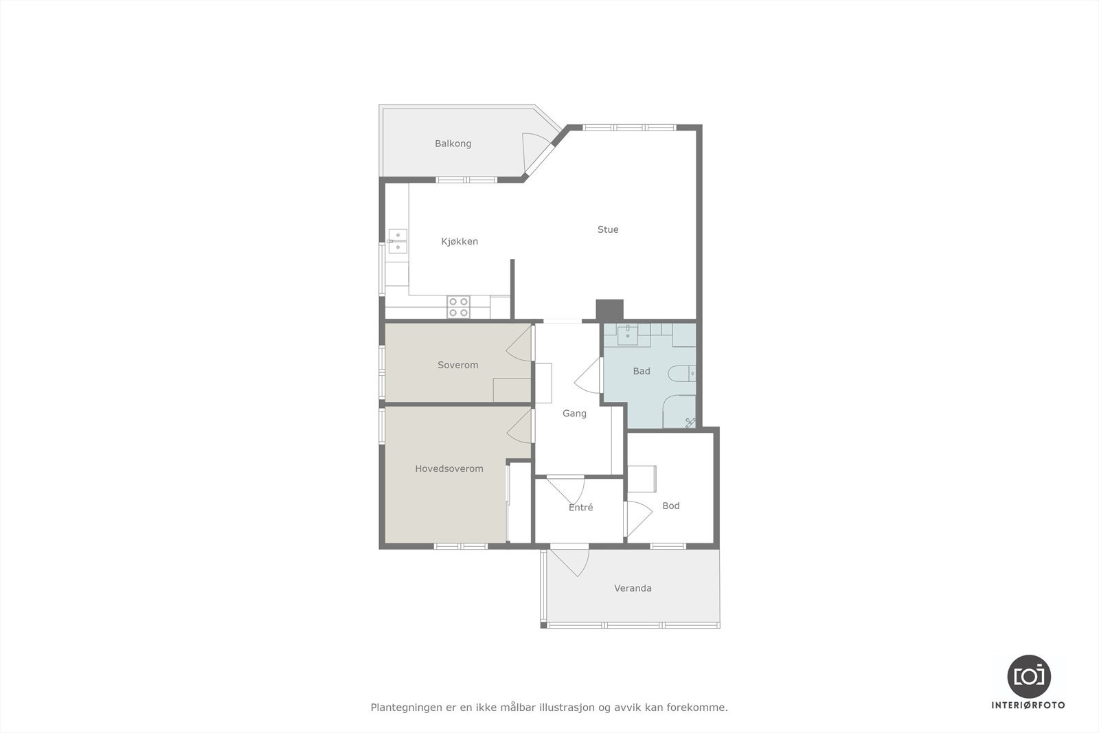 Plantegning Galleribilde