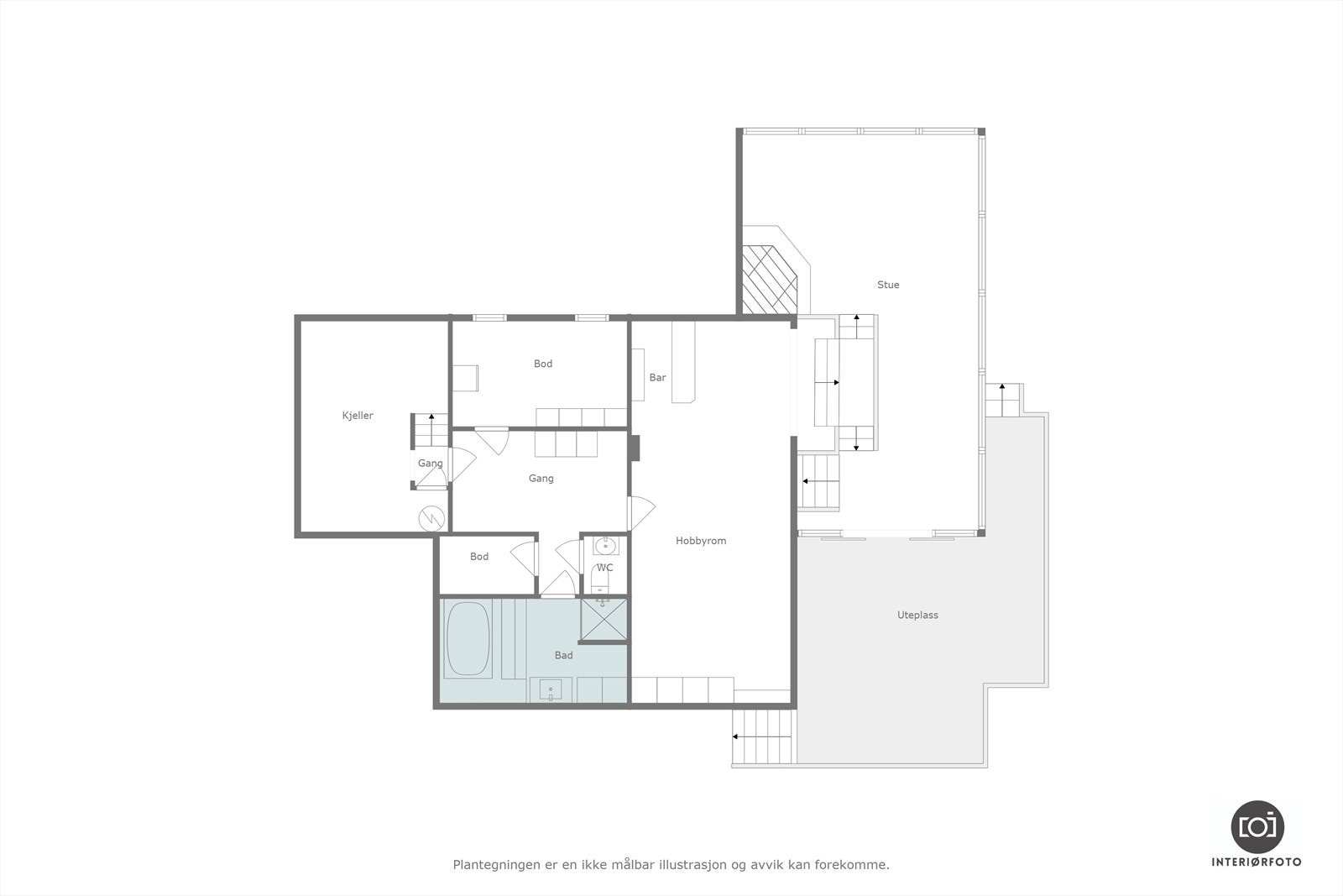 Plantegning Galleribilde