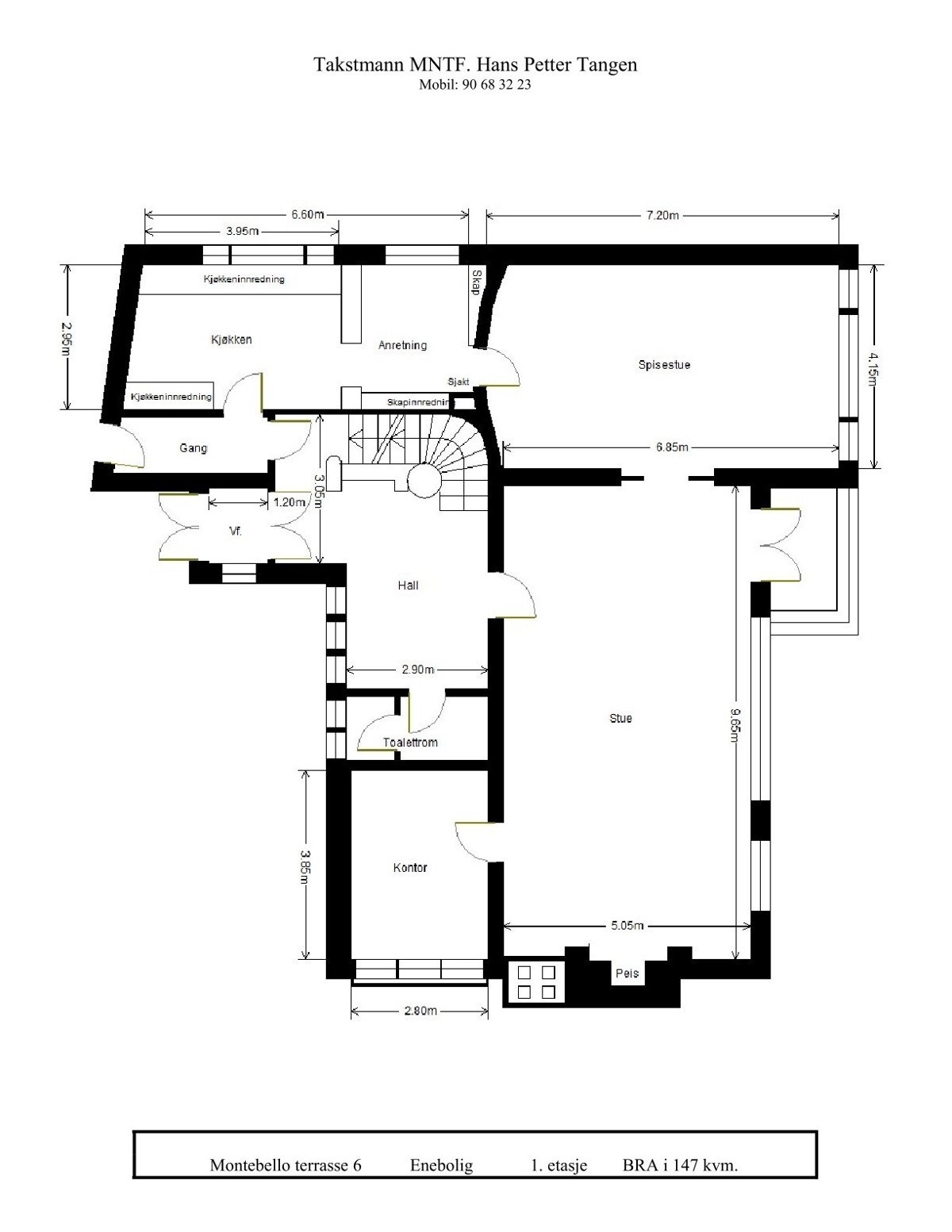 Plantegning - 1. etasje