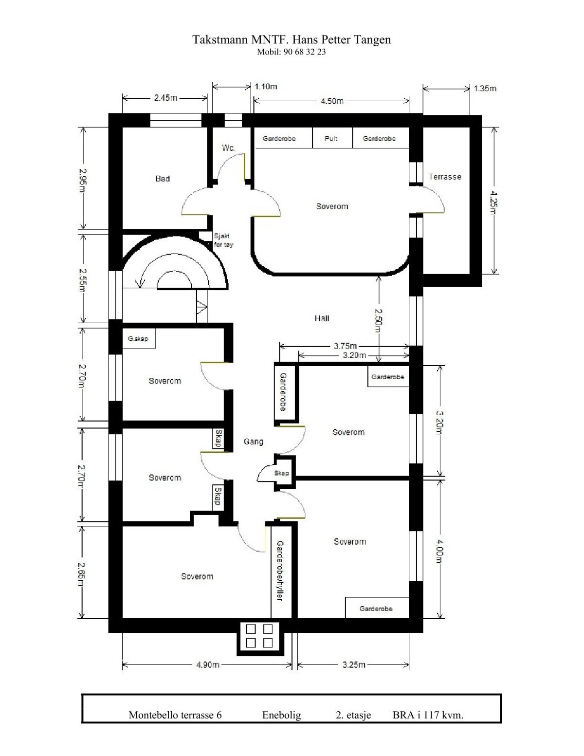 Plantegning - 2 etasje.