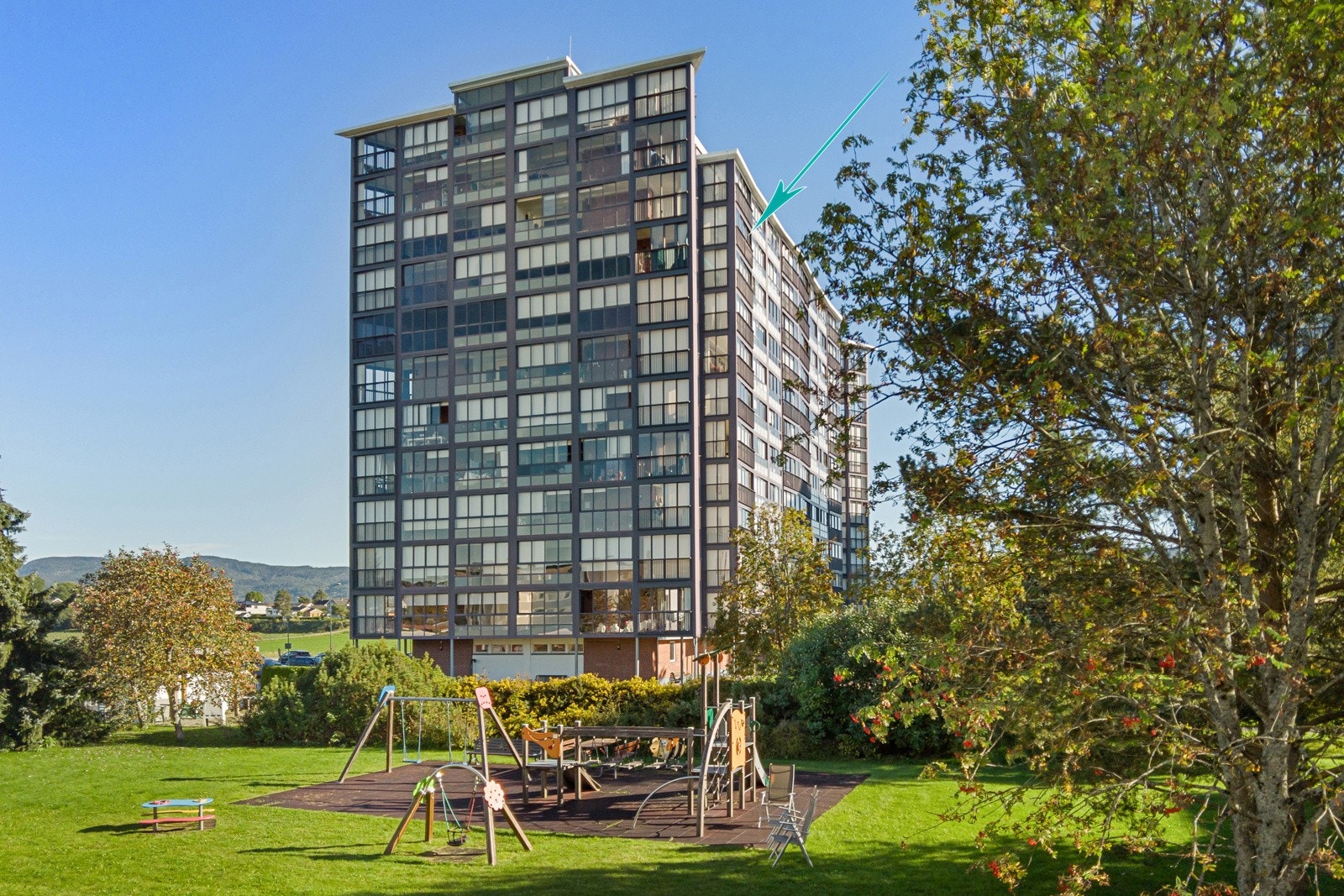 Trivelige fellesområder utenfor blokka Galleribilde