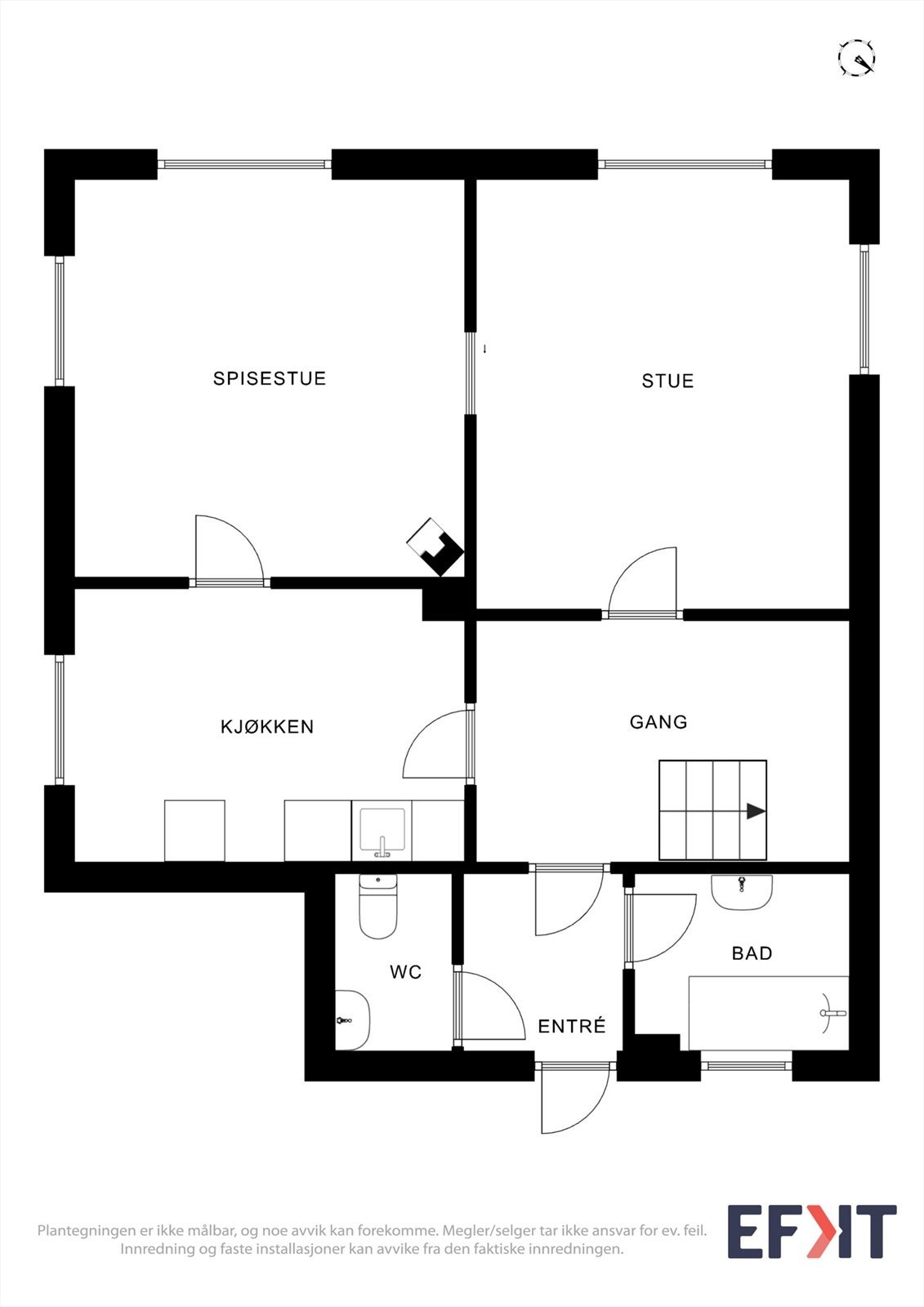 Plantegning -1. etg. Galleribilde