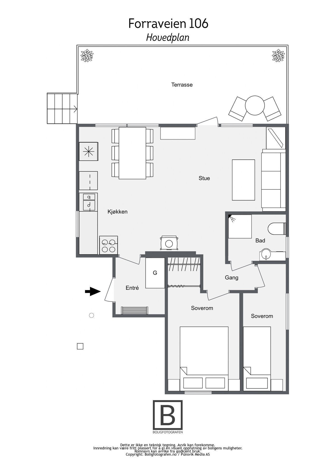 Plantegning Galleribilde