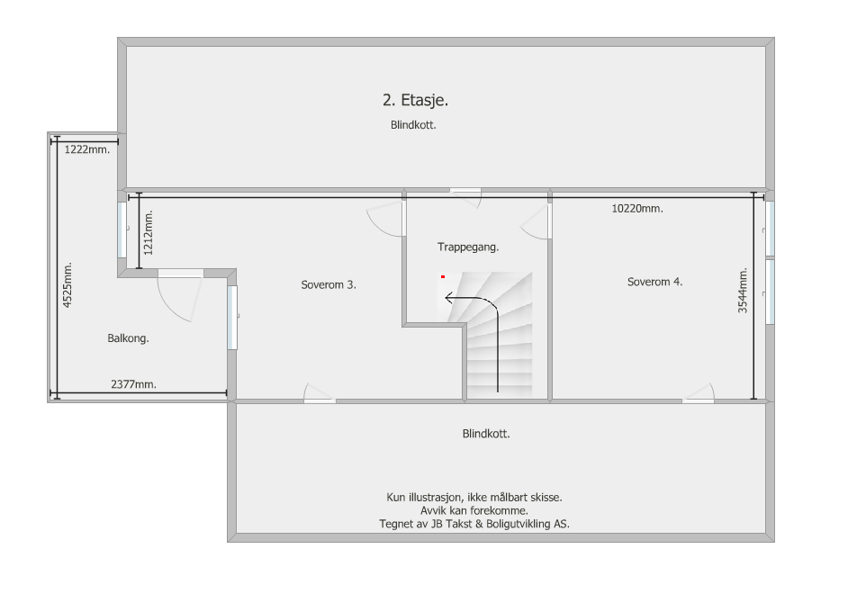 Plantegning 2.Etasje Galleribilde