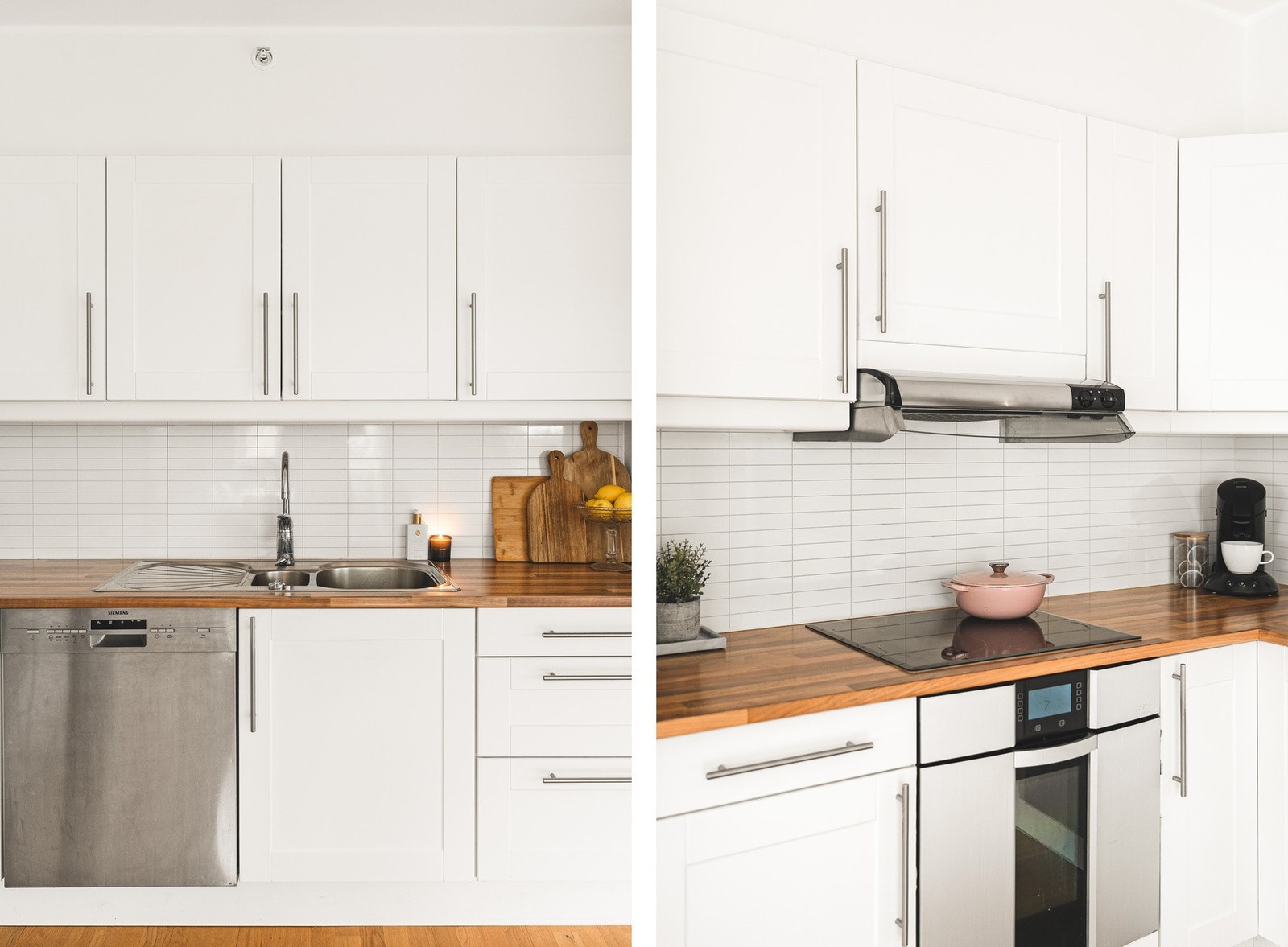 På kjøkkenet er det integrert komfyr og platetopp og plass/opplegg for kjøleskap og oppvaskmaskin. Galleribilde