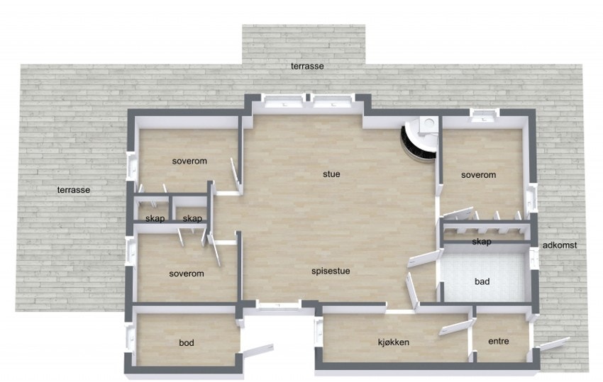 Plantegning Galleribilde