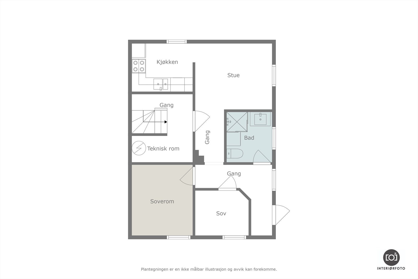 Plantegning Galleribilde