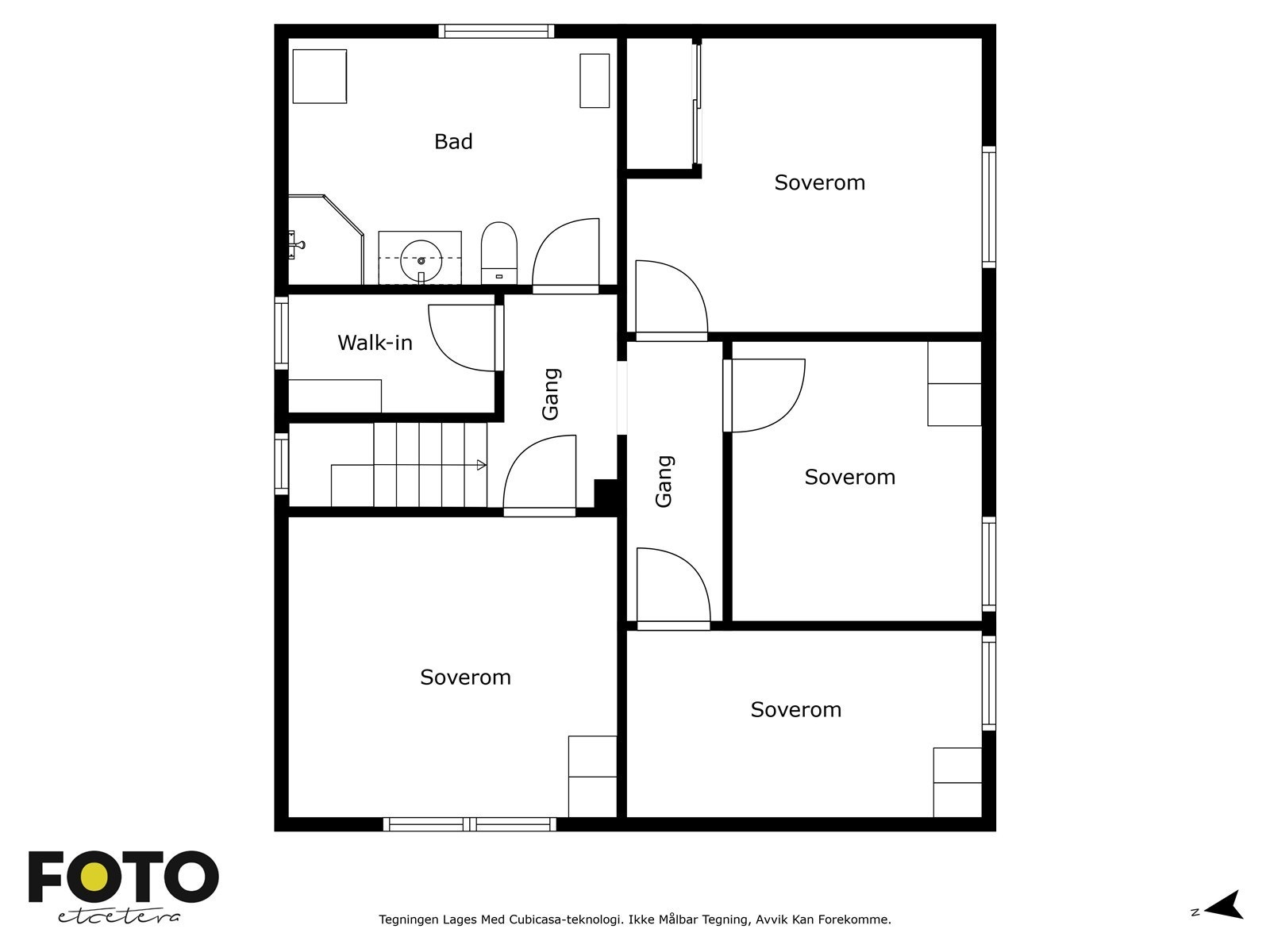Plantegning 3 etg. Galleribilde