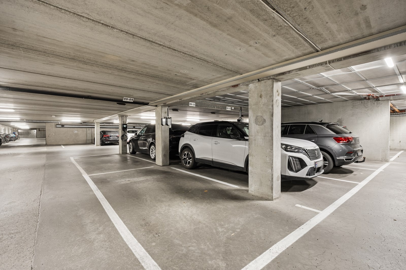 Det medfølger en garasjeplass i felles garasjeanlegg med mulighet for elbillading via abonnementsløsning Galleribilde