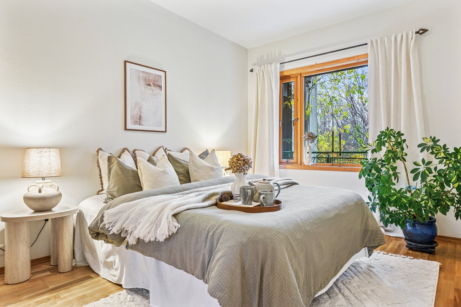 Det er totalt 2 soverom i leiligheten, begge av god størrelse. Galleribilde