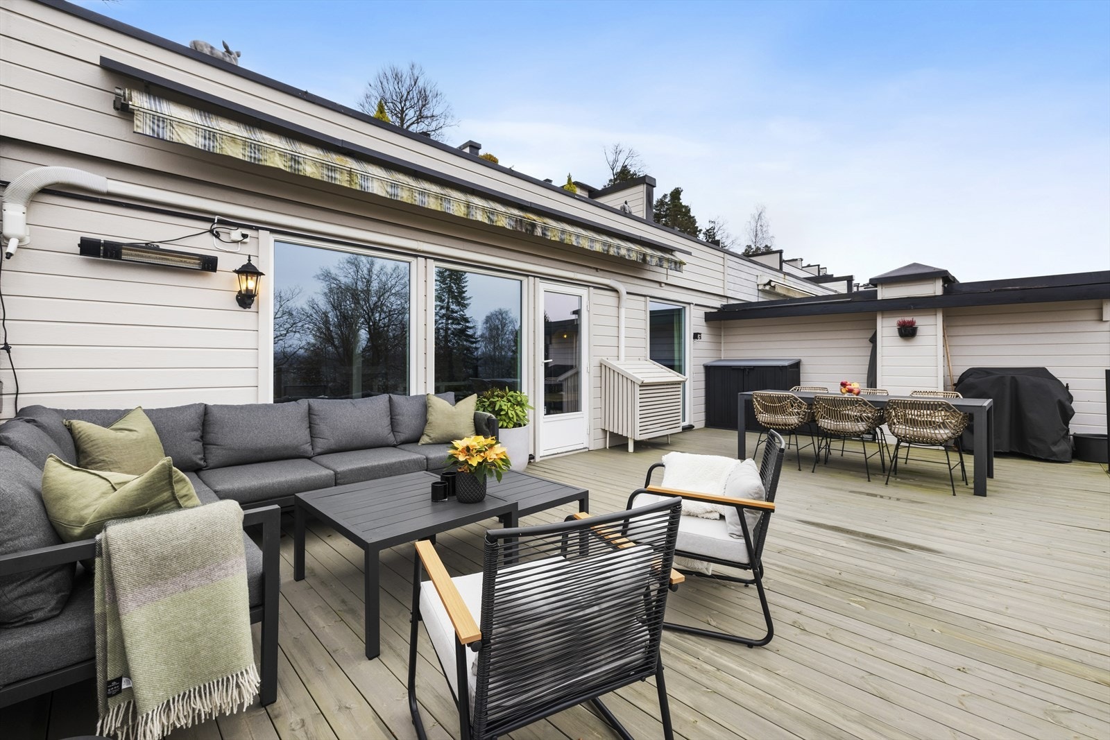 Her kan solen nytes fra tidlig morgen til sen kveld Galleribilde