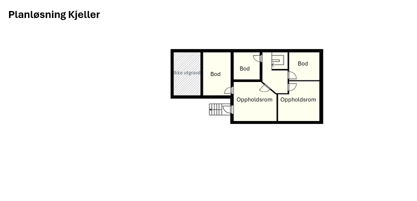 Kjeller med oppbevaringsplass og vaskemaskin Galleribilde