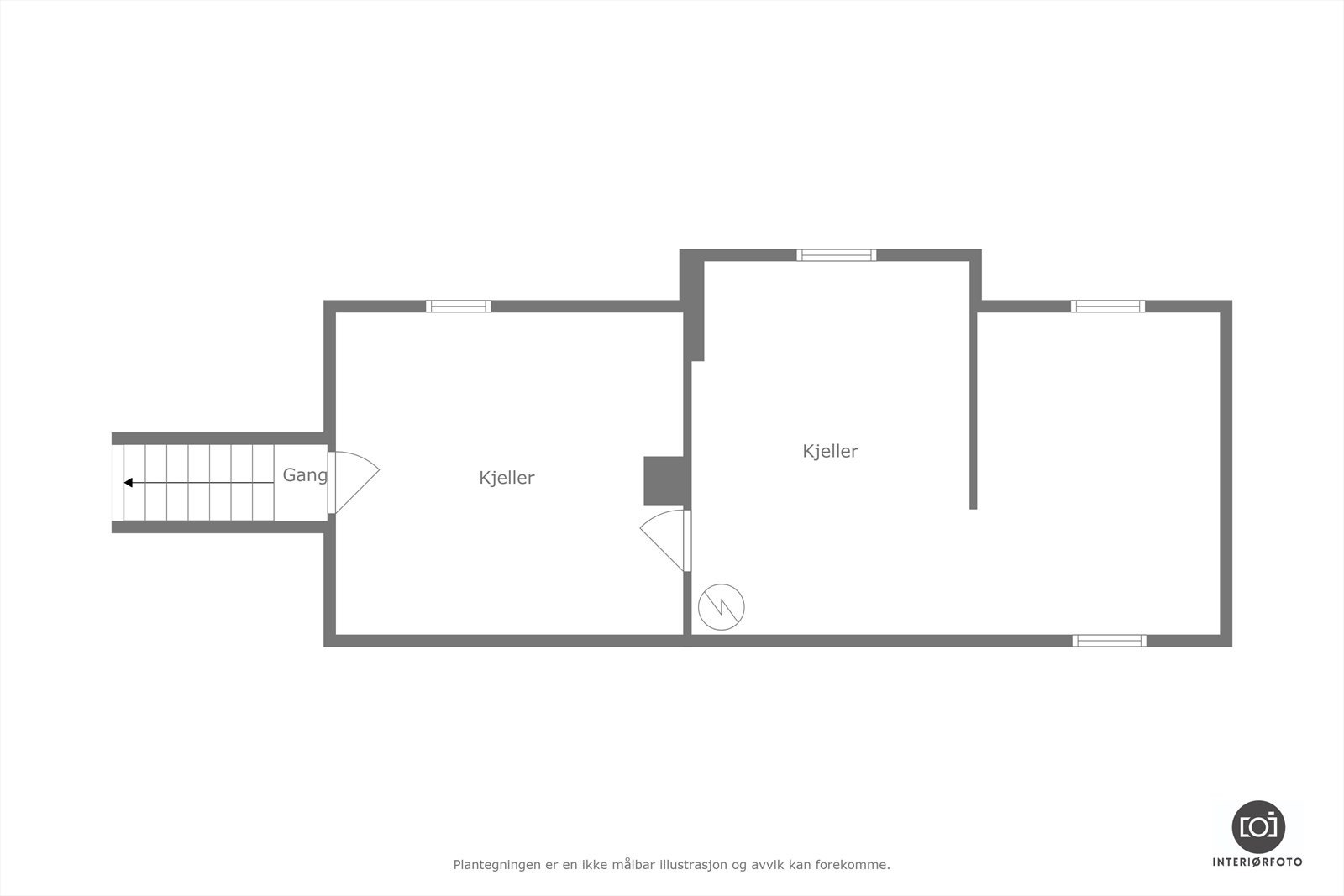 Plantegning kjeller Galleribilde