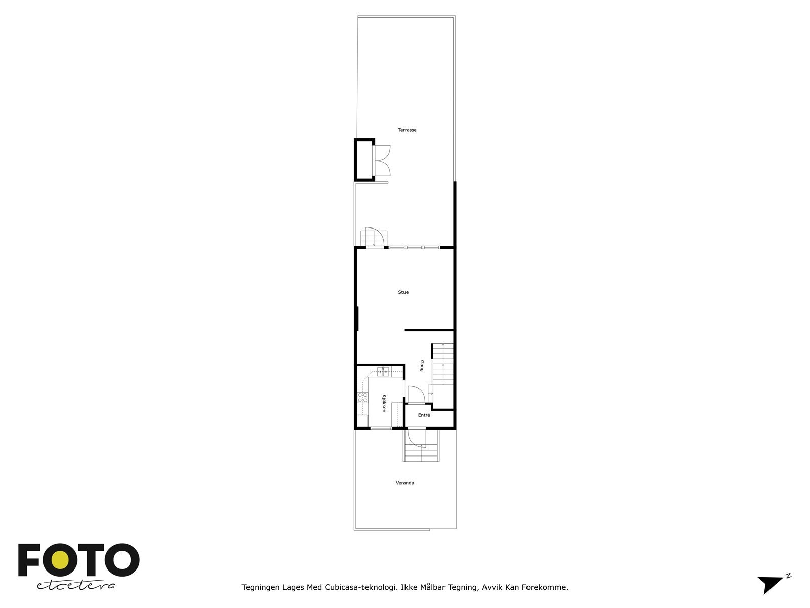 Plantegning 1 etg. Galleribilde