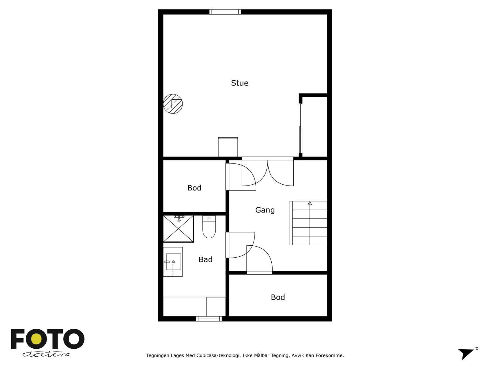 Plantegning kjeller Galleribilde