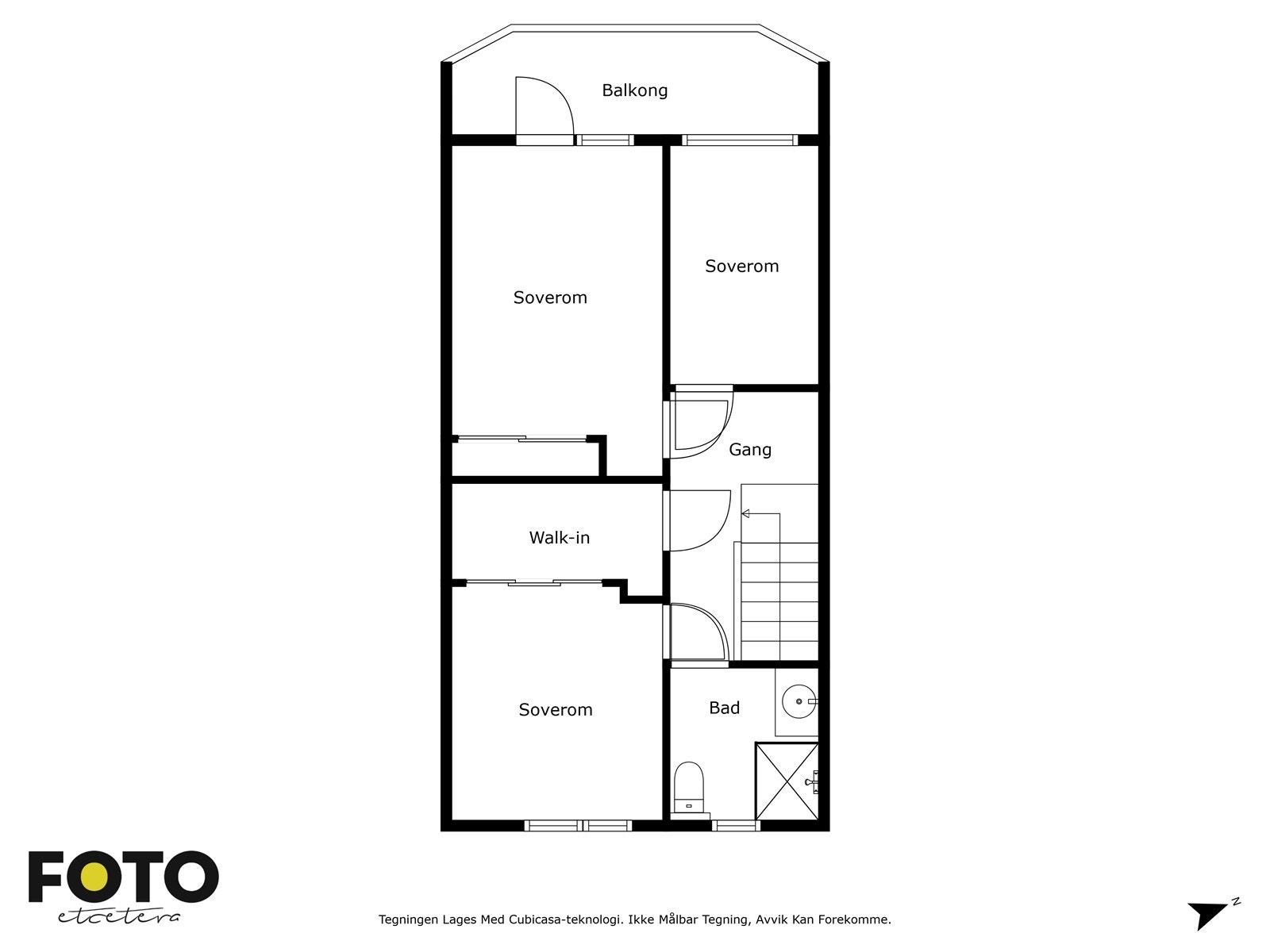 Plantegning 2 etg. Galleribilde