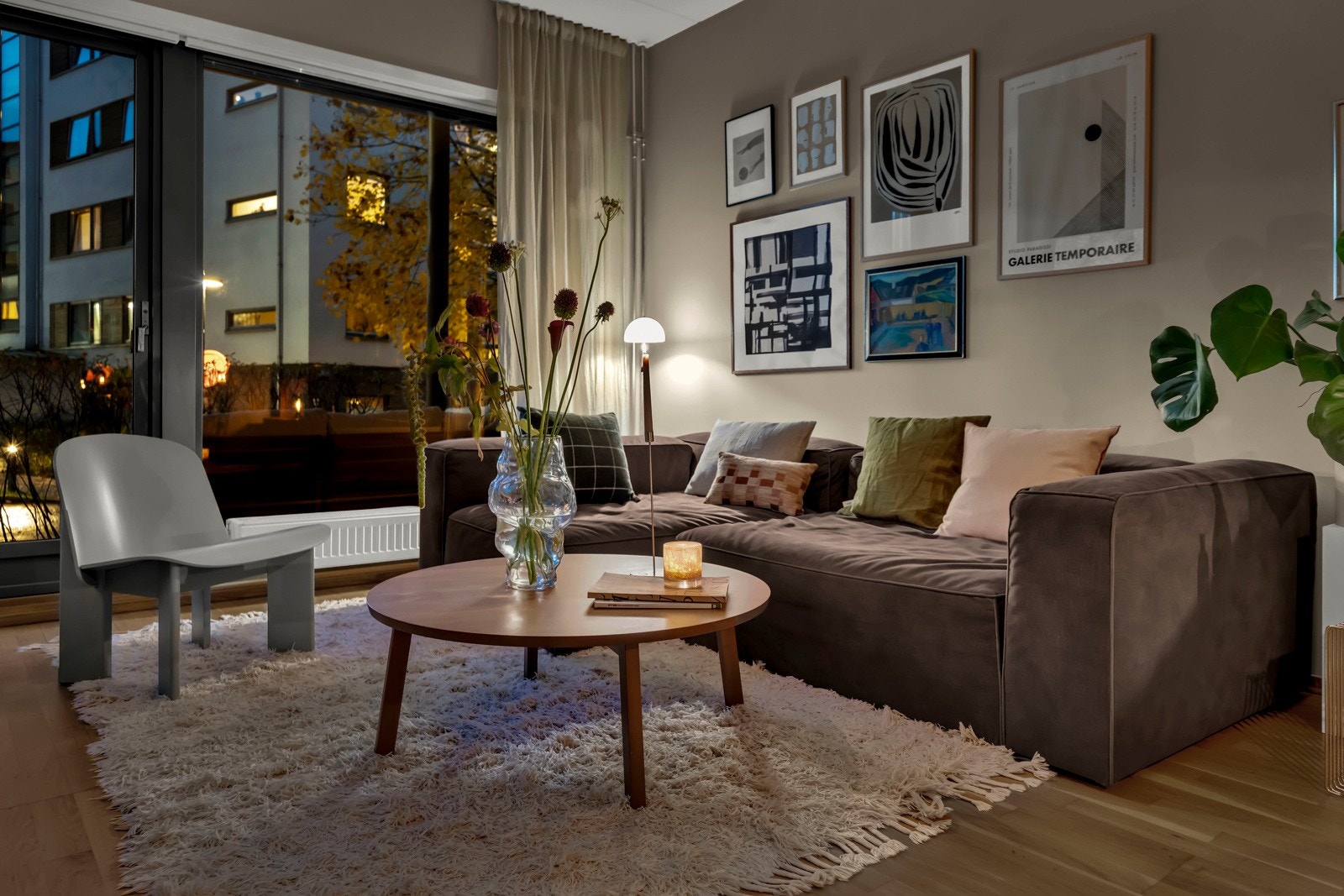 Her får du også svært lave kostnader til oppvarming da sameiet har felles anlegg for varmtvann og fyring Galleribilde