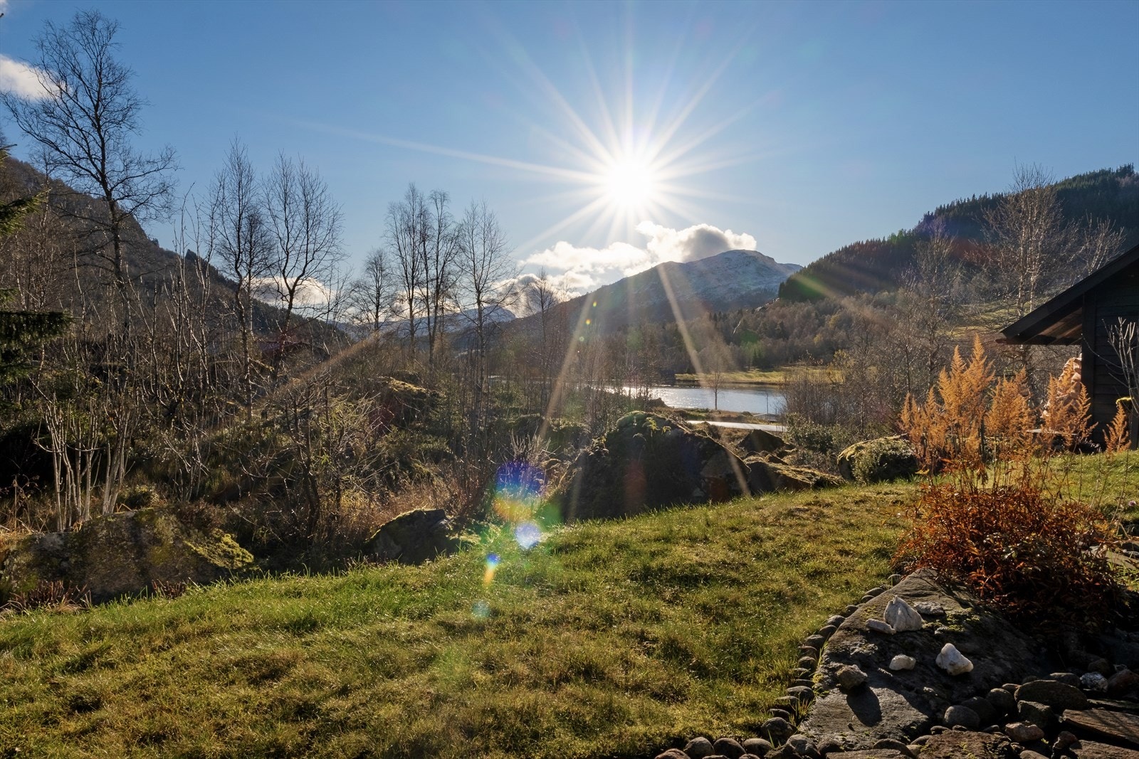 Utsikt frå terrassen Galleribilde