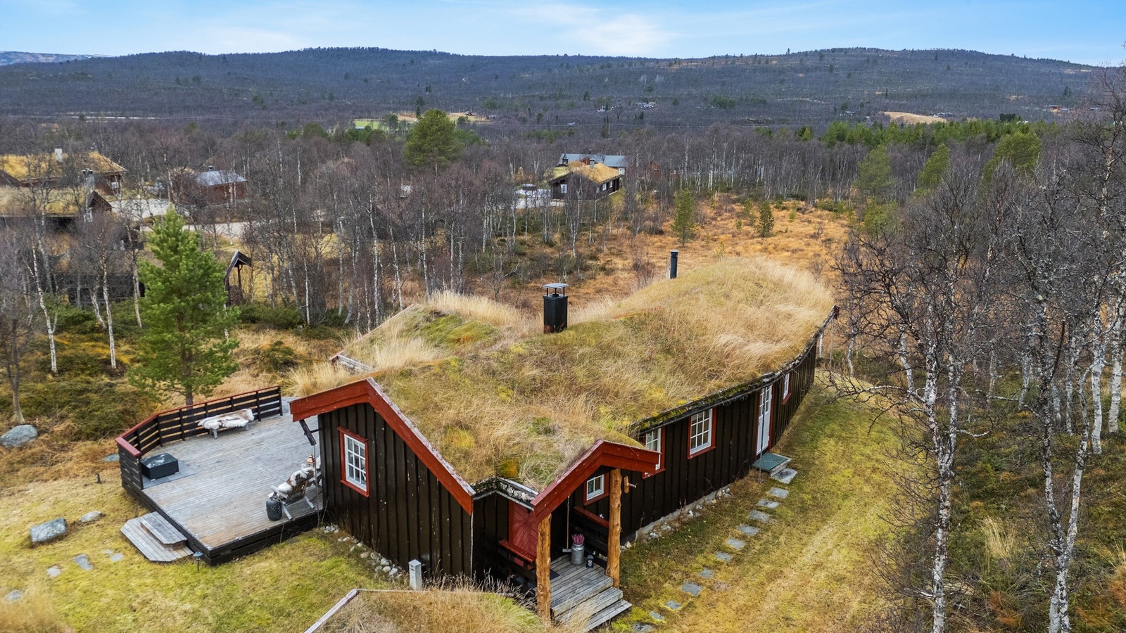 Hytta ble oppført i 2005 med påbygg fra 2009. Galleribilde