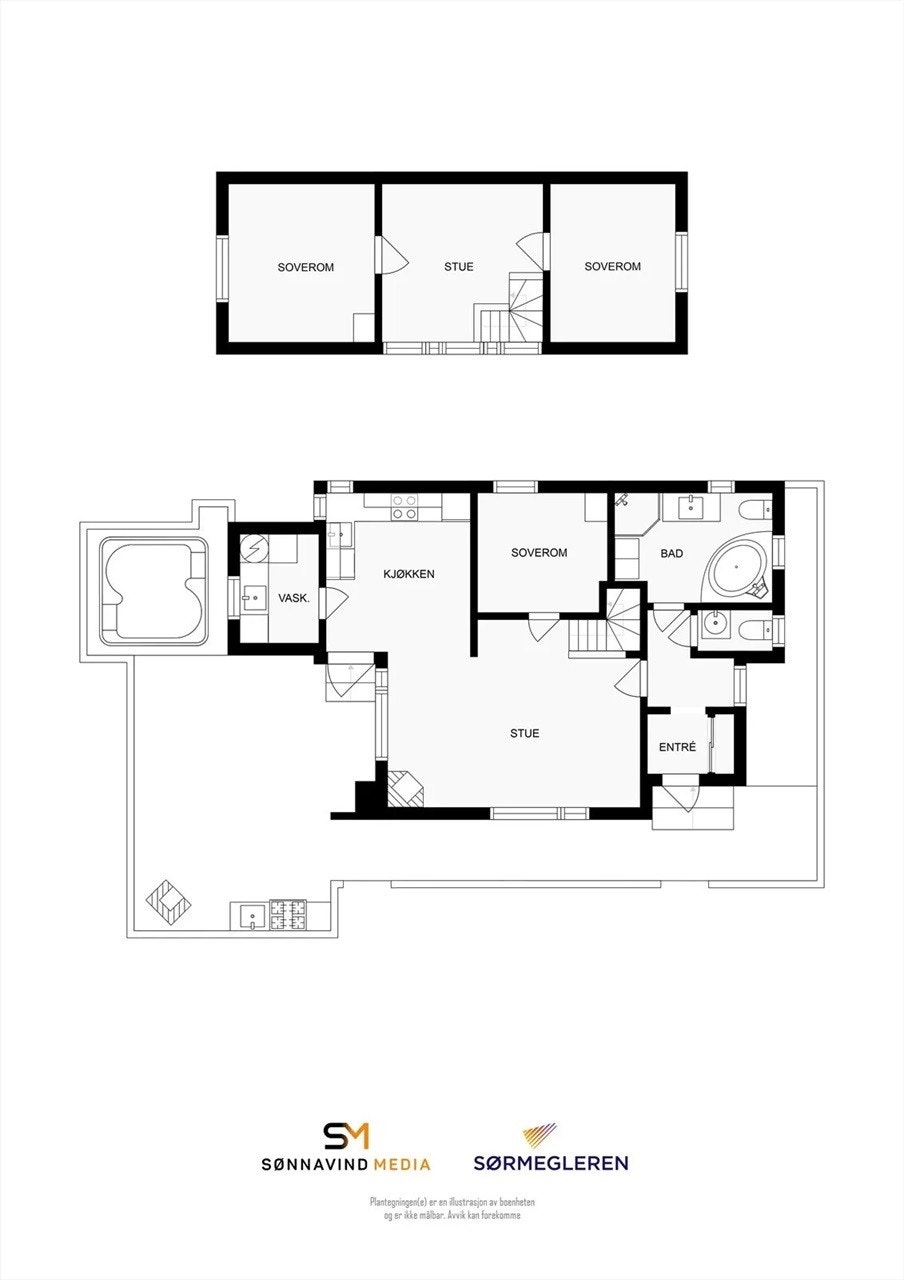 Plantegning (anneks ligger utenfor tomtegrense) Galleribilde