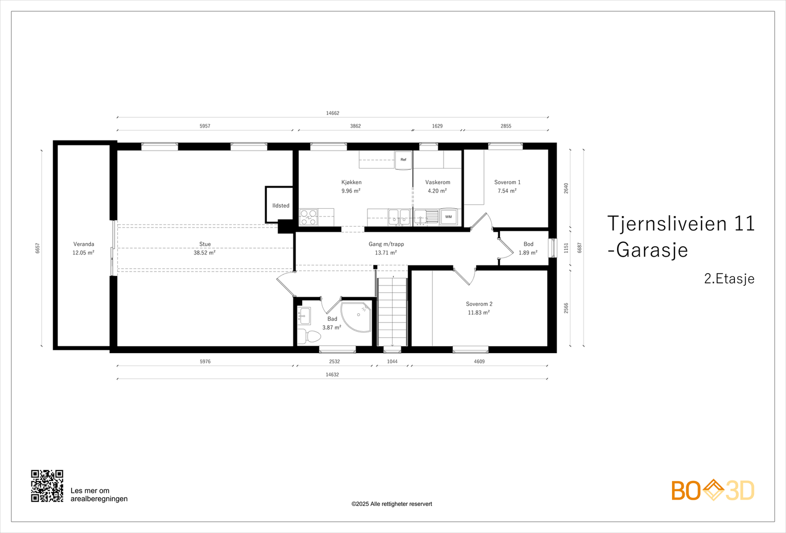 Plantegning - Garasjehus Galleribilde