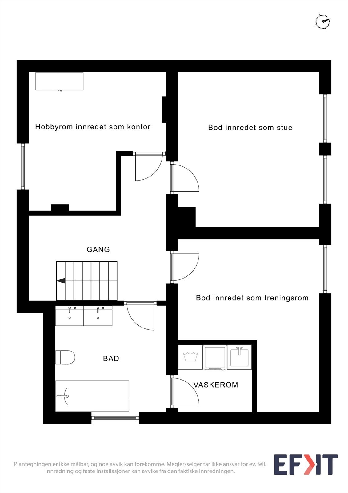 Plantegning kjeller Galleribilde