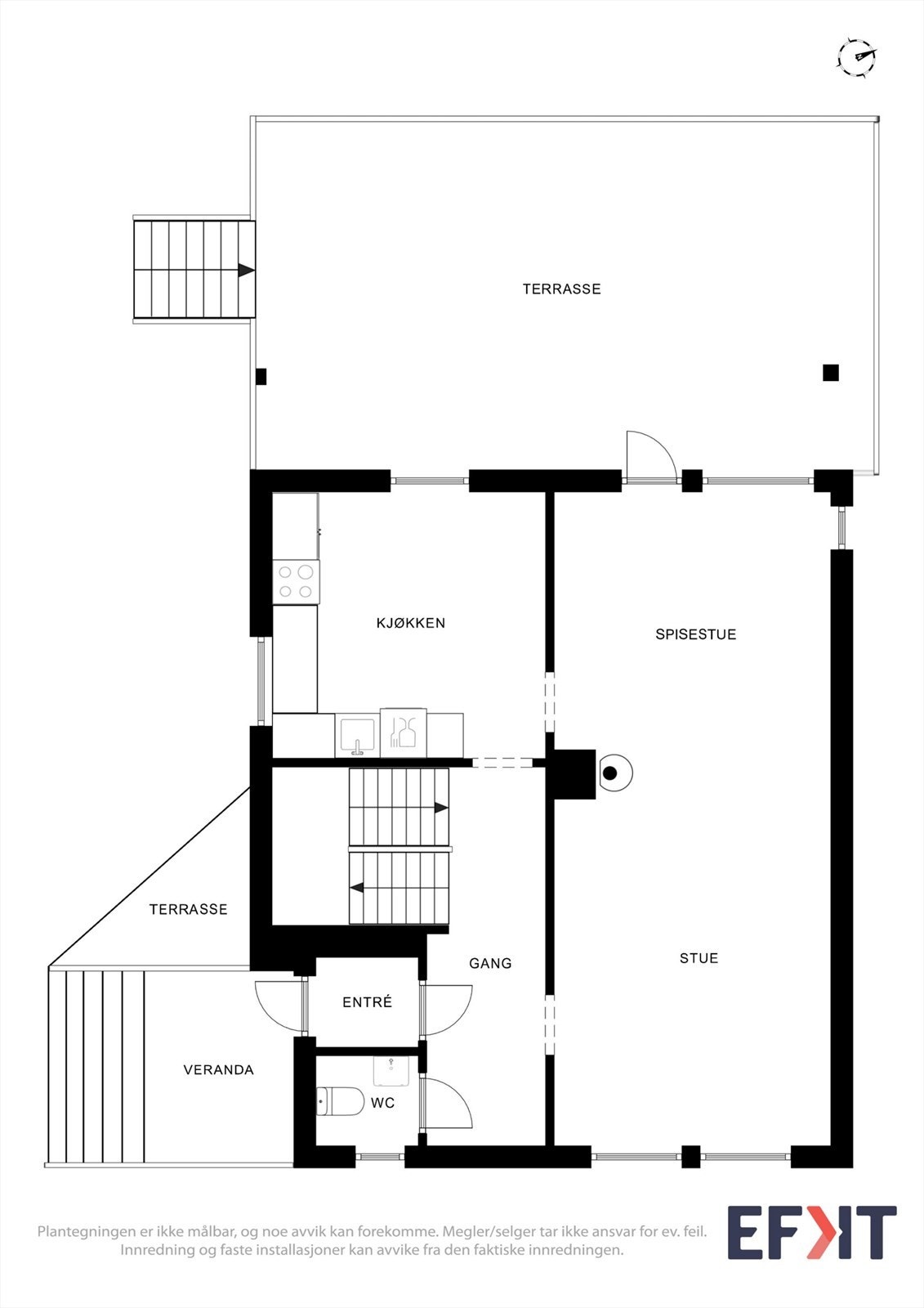 Plantegning 1. etg. Galleribilde