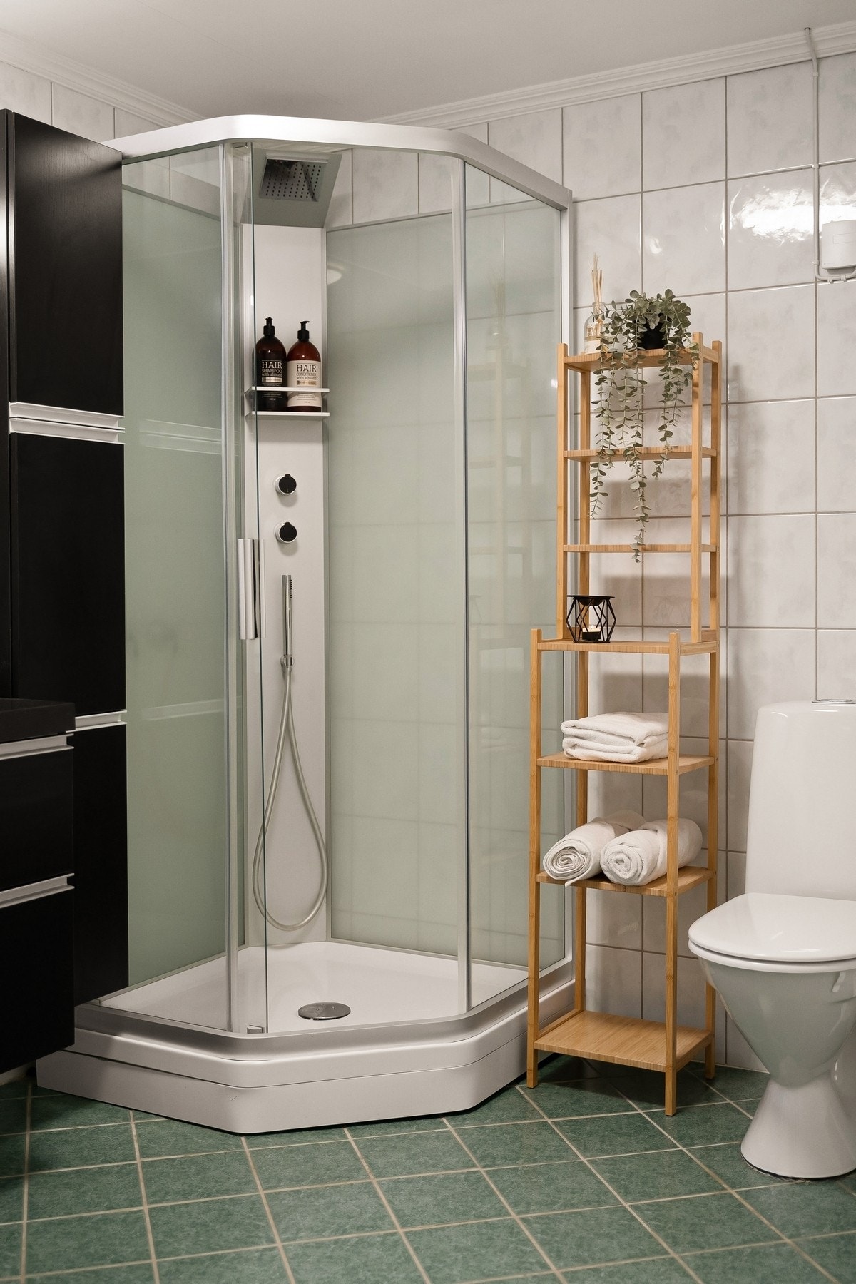 Det er varmekabler i baderomsgulvet. Galleribilde