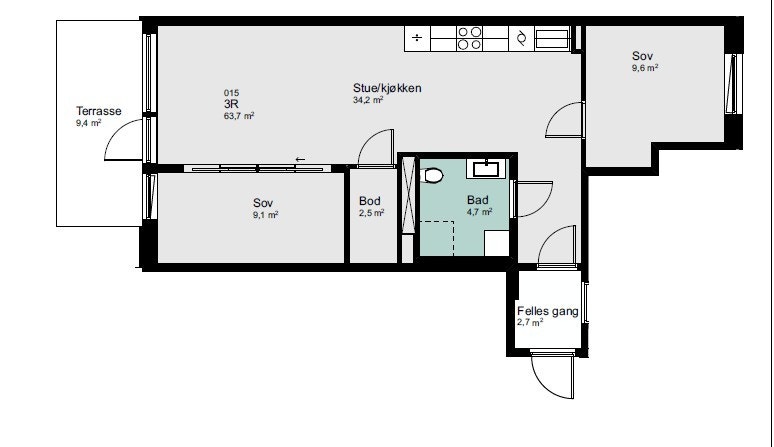 Plantegning Galleribilde