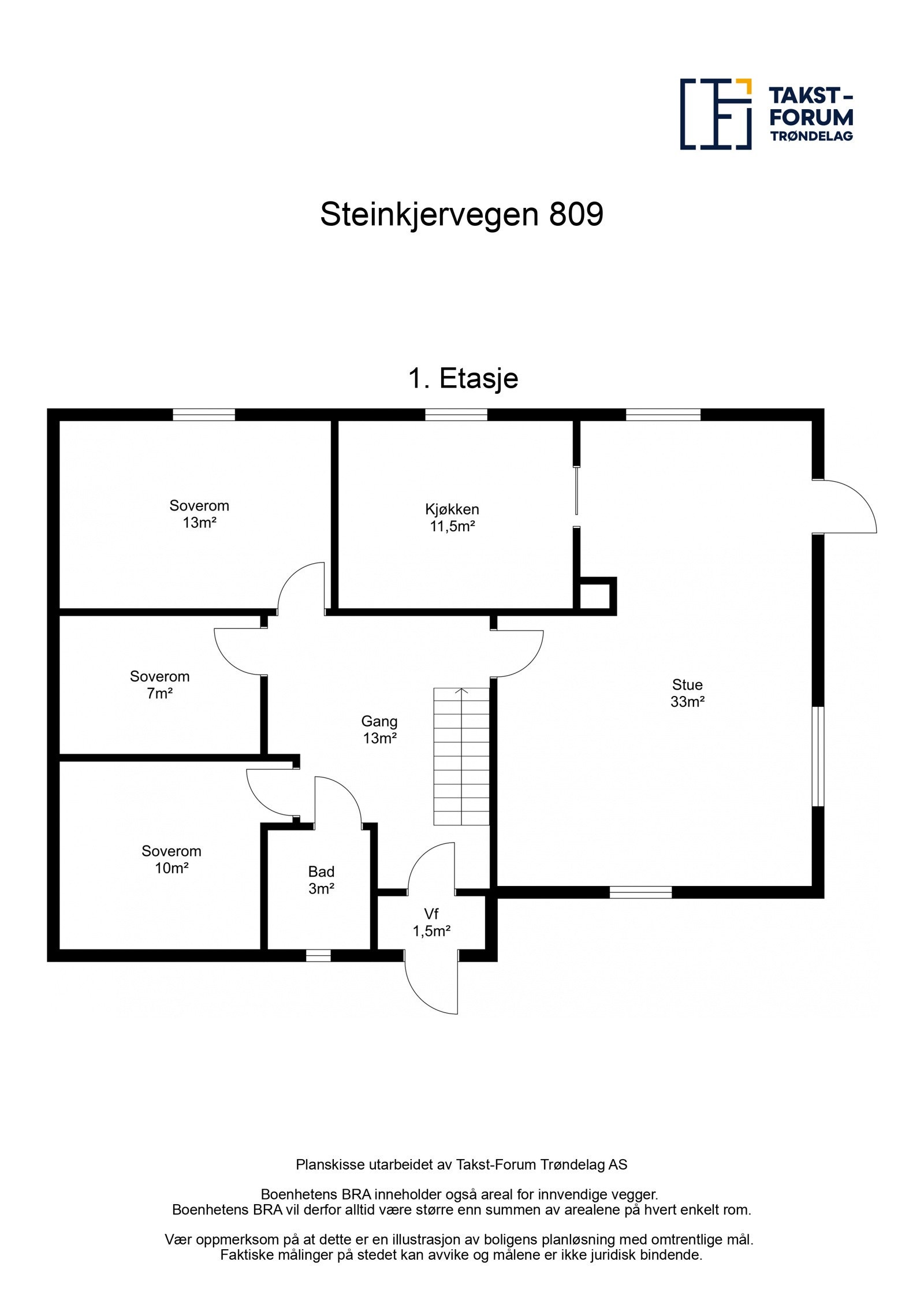 Planskisse 1. etasje Galleribilde