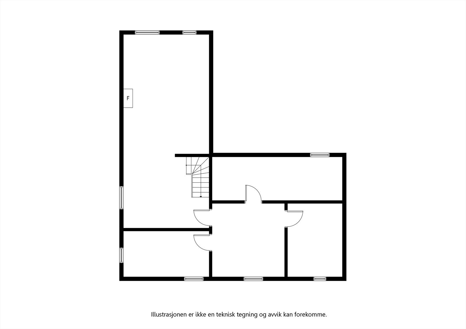 Plantegning kjeller. Galleribilde