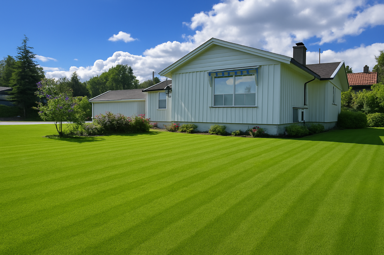 Bilde er laget med kunstig intelligens som viser hvor pen hagen kan bli. Galleribilde