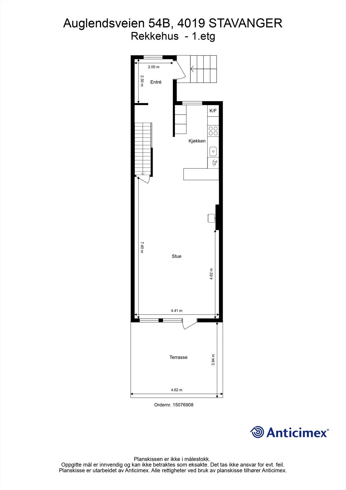 Plantegning 1 etg. Galleribilde