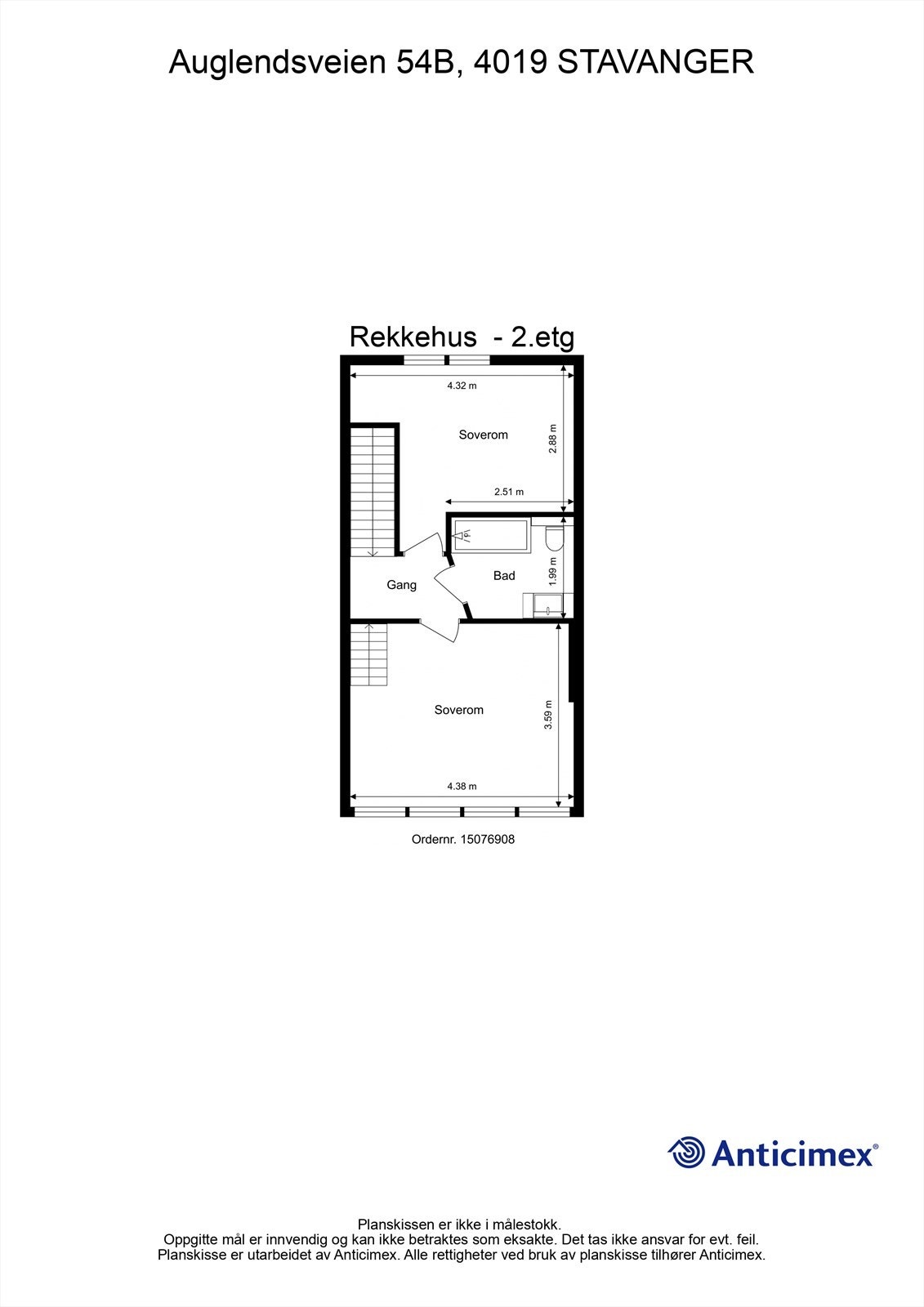 Plantegning 2 etg. Galleribilde