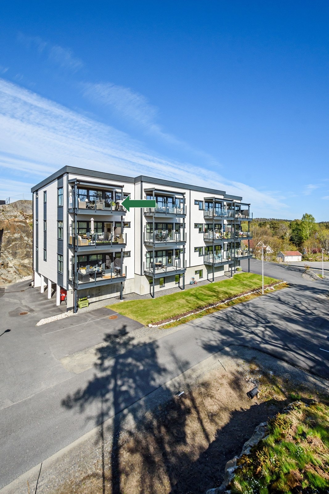 Toppleilighet i enden av bygget Galleribilde