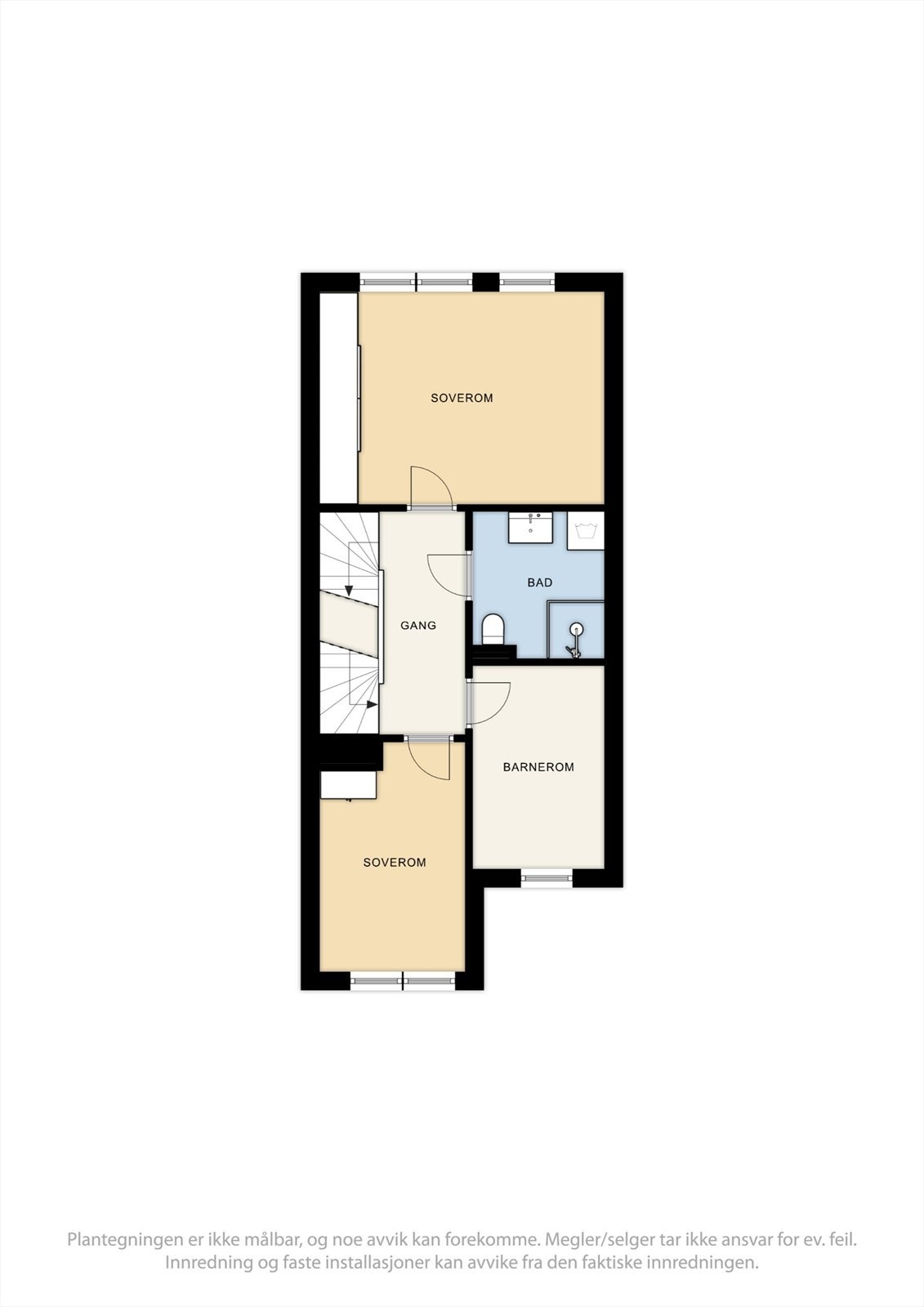 Skissert plantegning av 2. etasje. Galleribilde