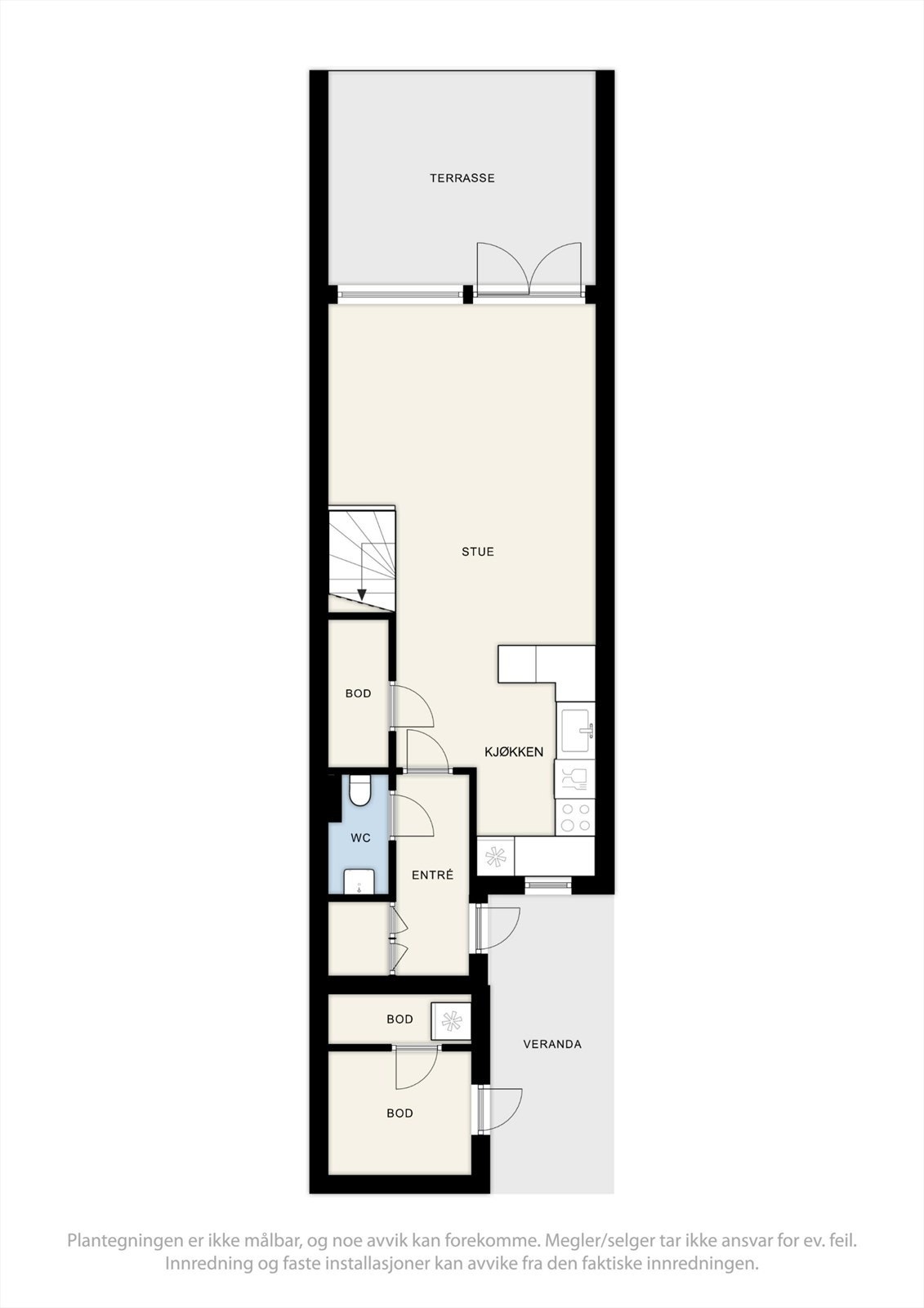 Skissert plantegning av 1. etasje. Galleribilde
