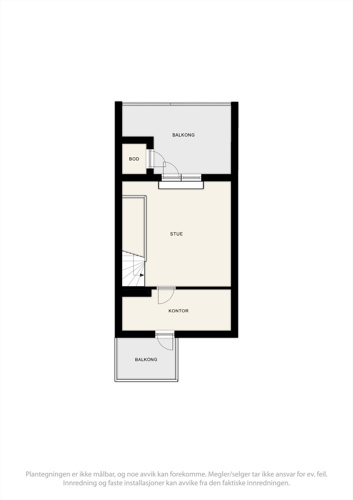 Skissert plantegning av 3. etasje. Galleribilde
