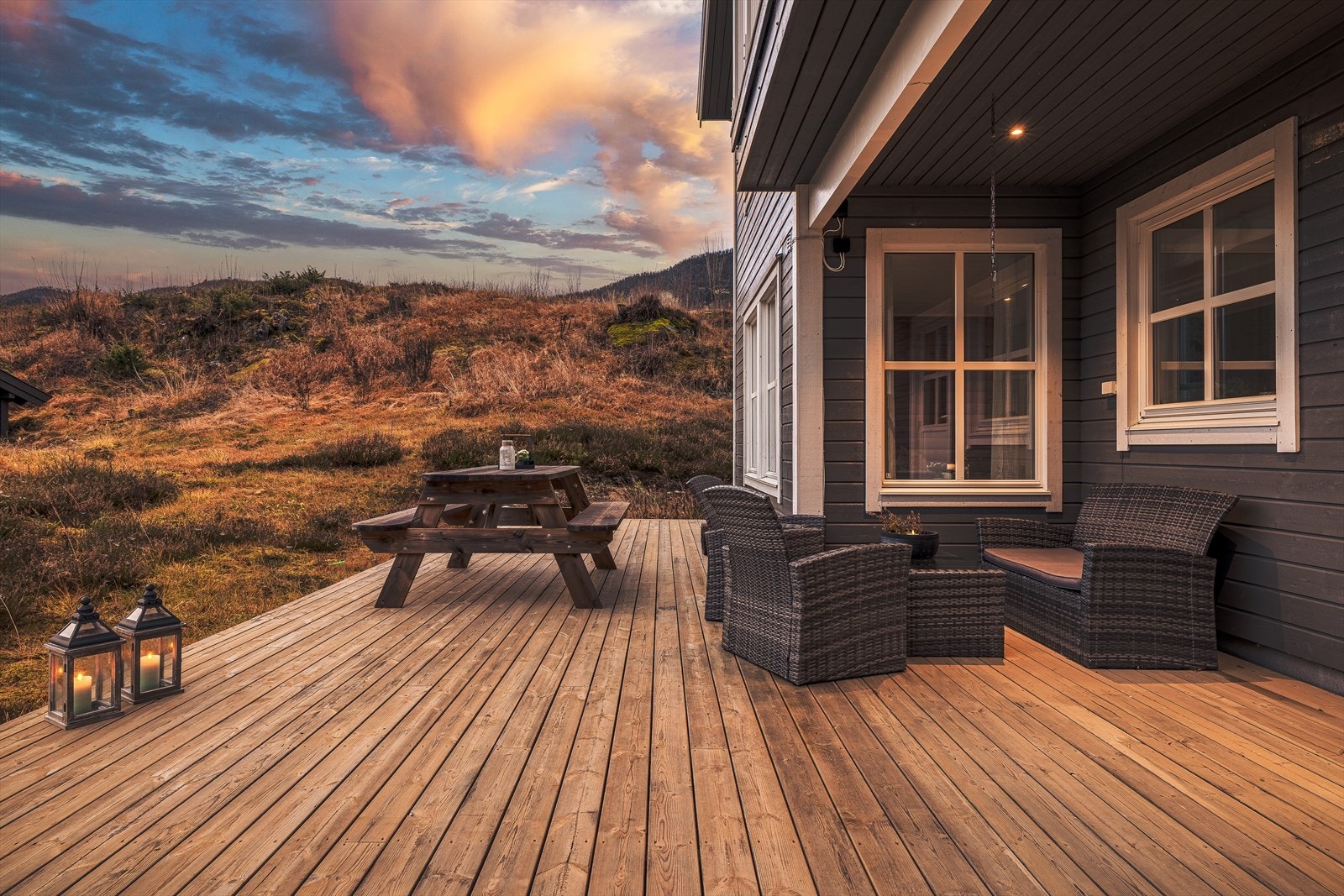 Her kan du nyte solen fra morgen til kveld sommerstid Galleribilde