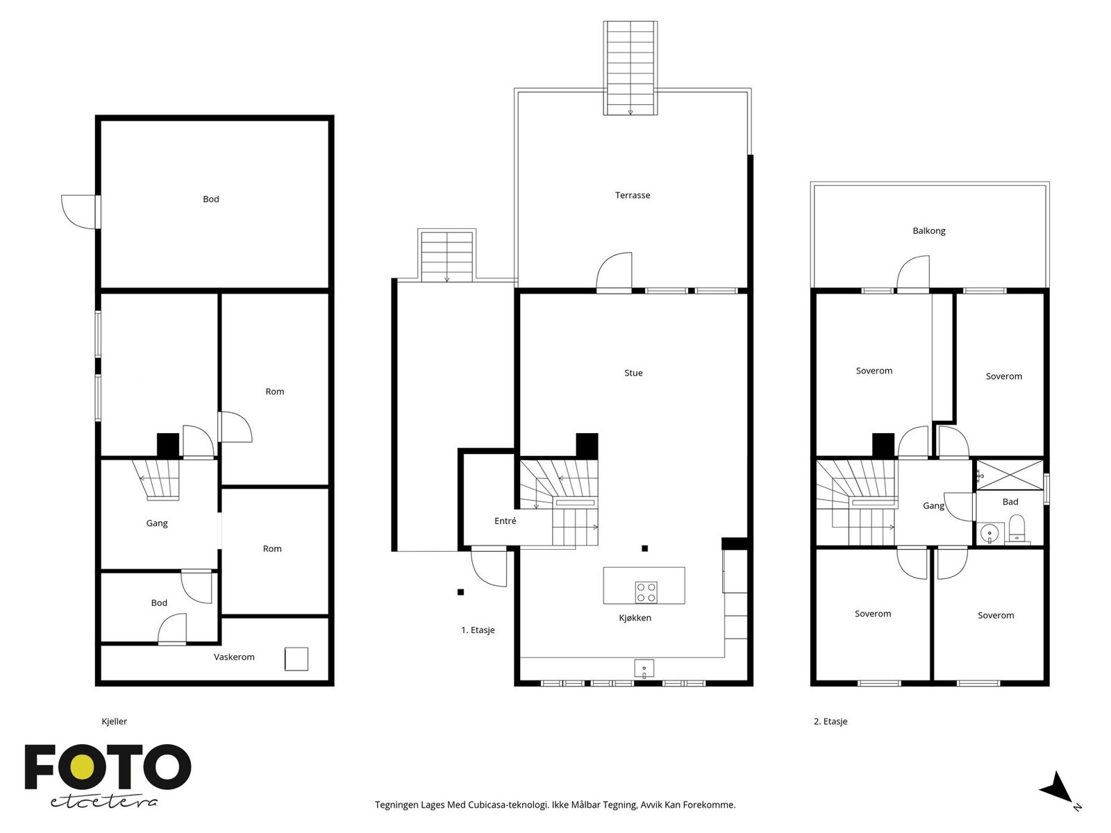 Godt utnyttet enebolig over tre plan Galleribilde